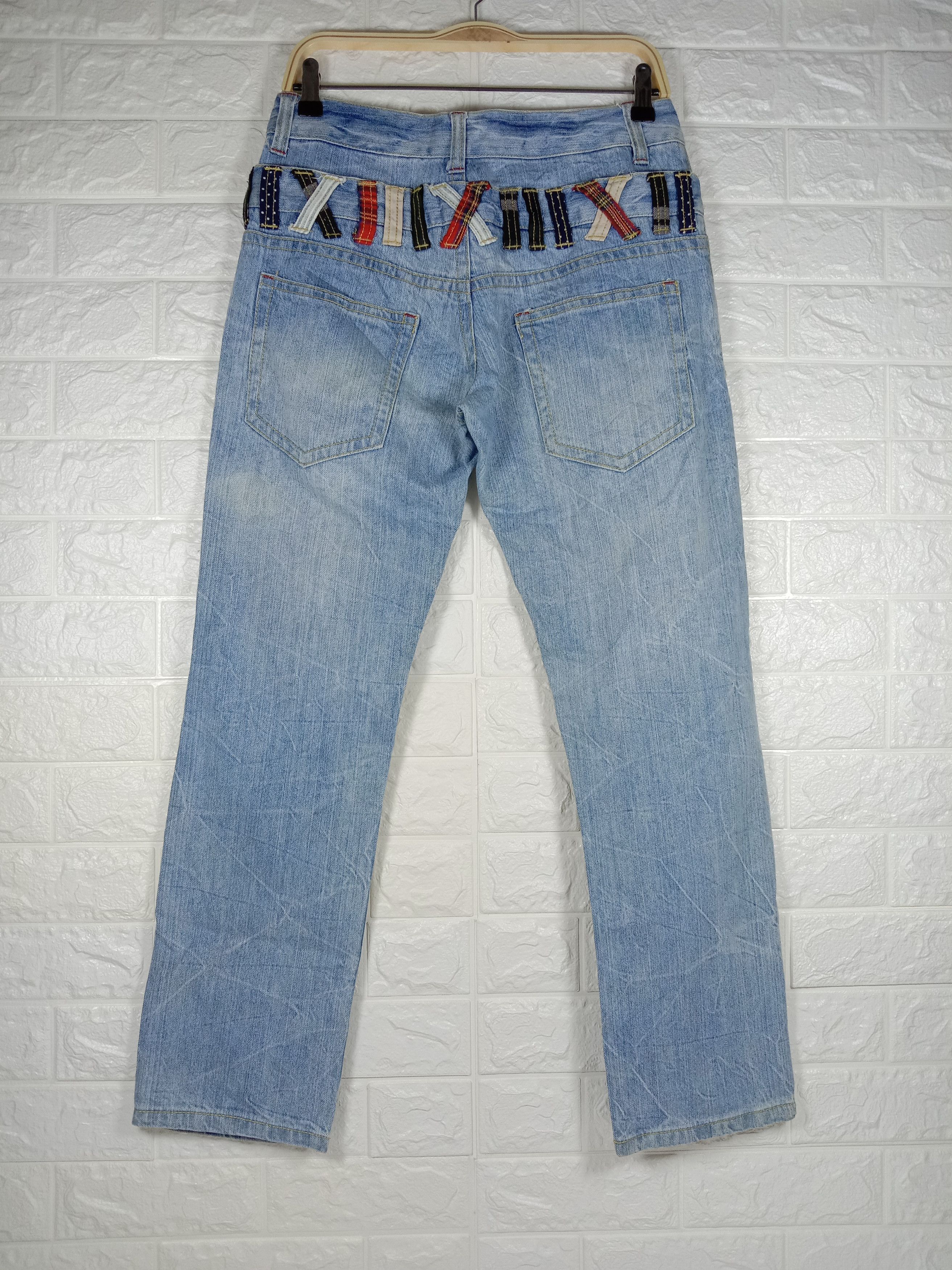 Japanese Brand Vintage Japanese Clef De Sol Double Waist Jeans Size US 31 - 5 Thumbnail