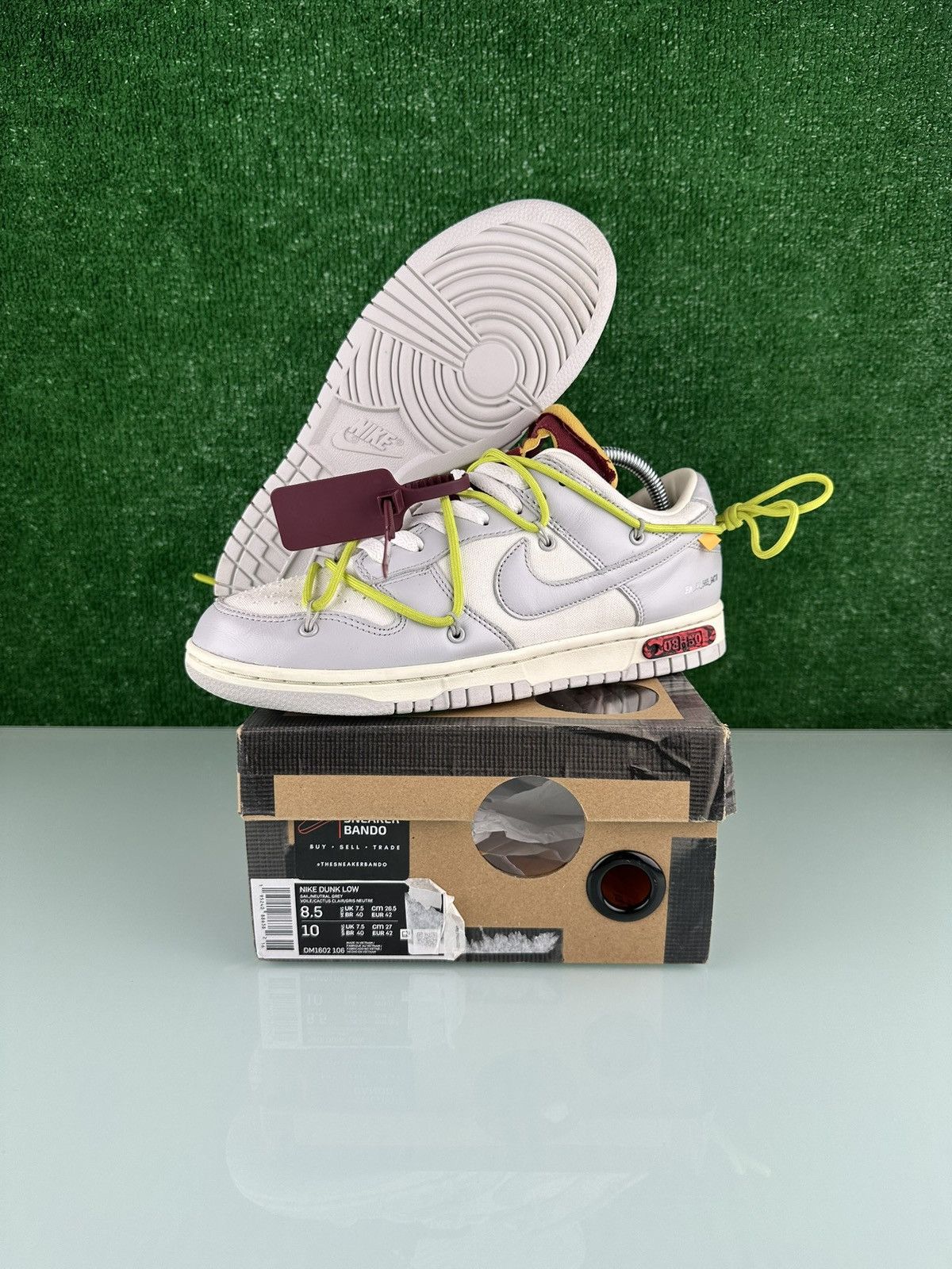 Nike × Off-White Nike Off-White x Dunk Low Lot 08 of 50 Size 8.5 Size US 8.5 / EU 41-42 - 1 Thumbnail