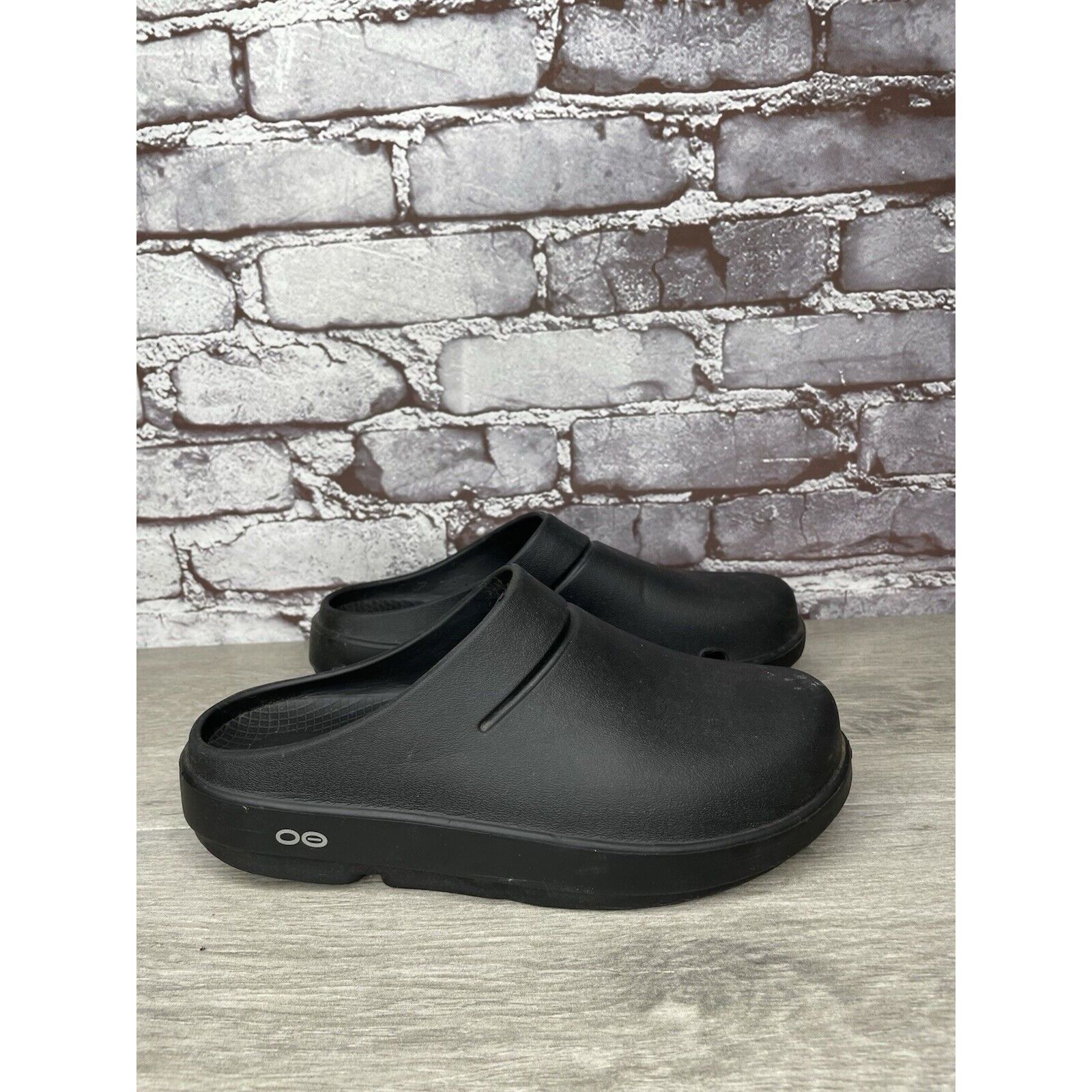 Other Oofos Oocloog Recovery Black Rubber Mules Slides Sandals Wom Size US 7 / IT 37 - 3 Thumbnail