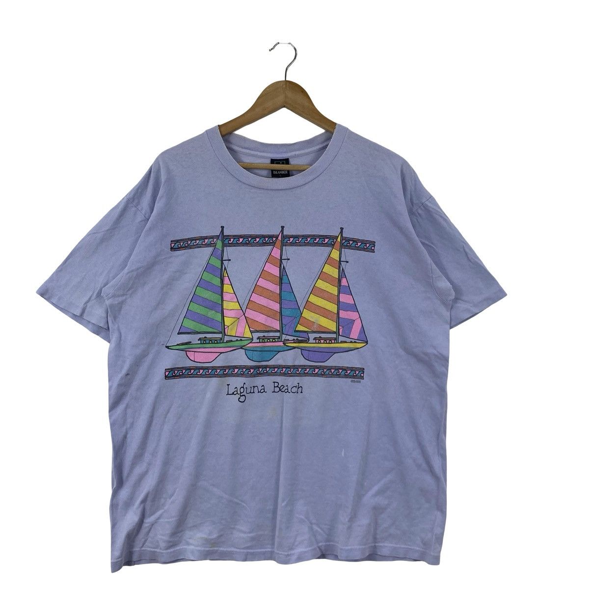 Vintage Vintage ISLANDER LAGUNA Beach Sailboat Graphic T-Shirt Size L / US 10 / IT 46 - 3 Thumbnail