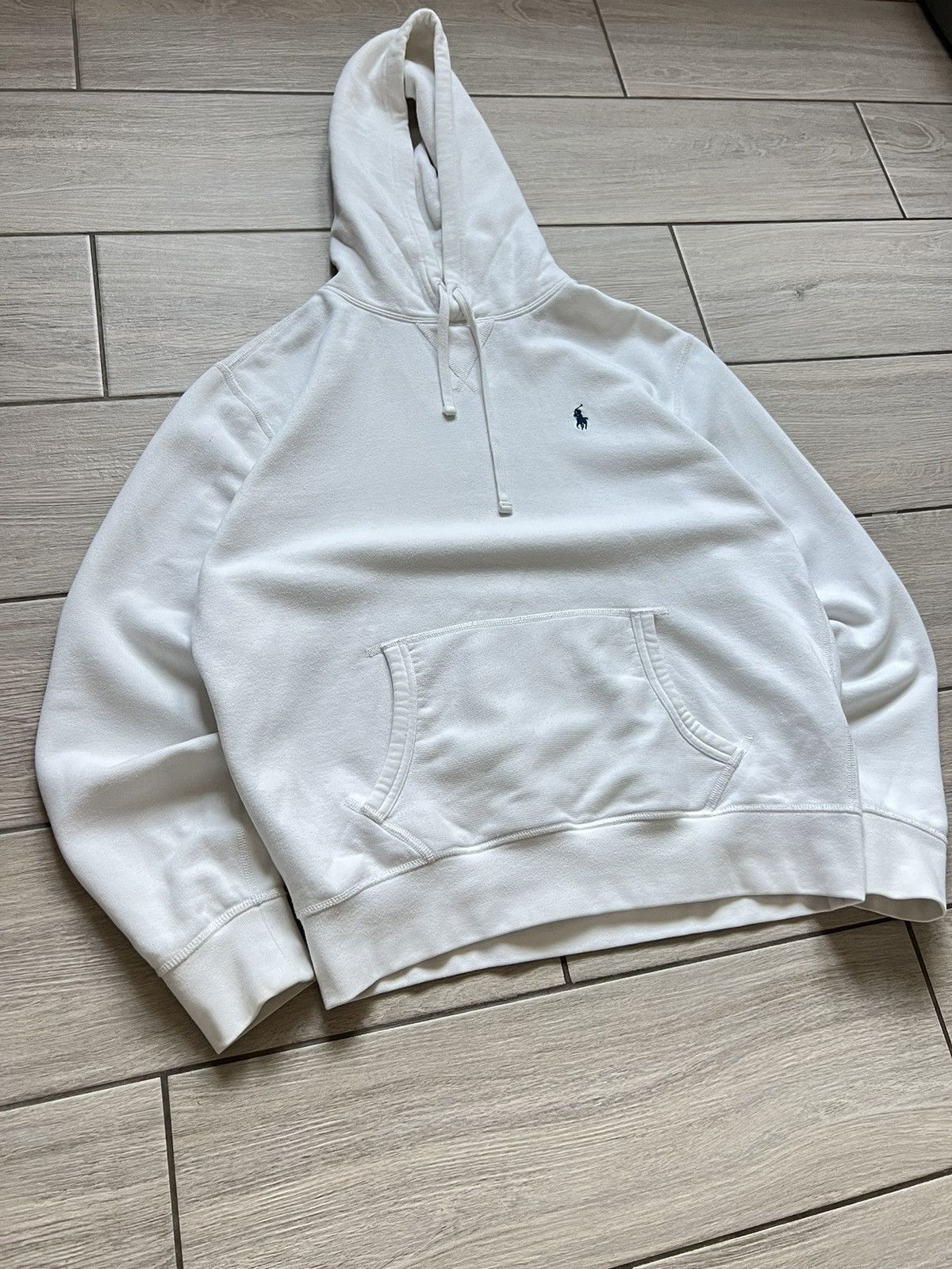 Ralph Lauren RARE Polo Ralph Lauren White Hoodie Old Money Size US M / EU 48-50 / 2 - 5 Thumbnail