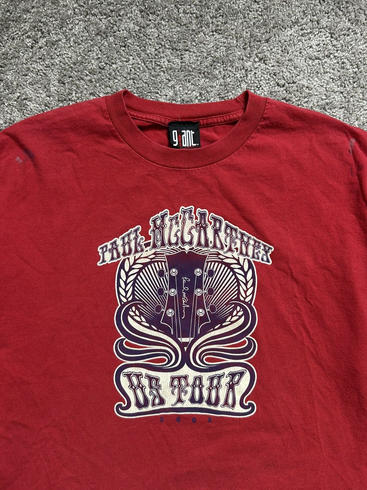 Band Tees Vintage Y2K Paul McCartney Band Tour Tee Dated 2005 Giant Size US XL / EU 56 / 4 - 3 Thumbnail