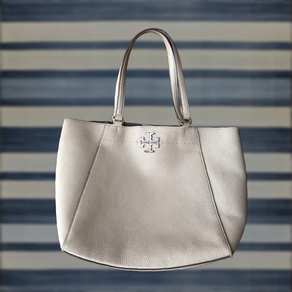 Tory Burch Tory Burch Purse Large Black McGraw Tote Bag Pink Size ONE SIZE - 1 Thumbnail