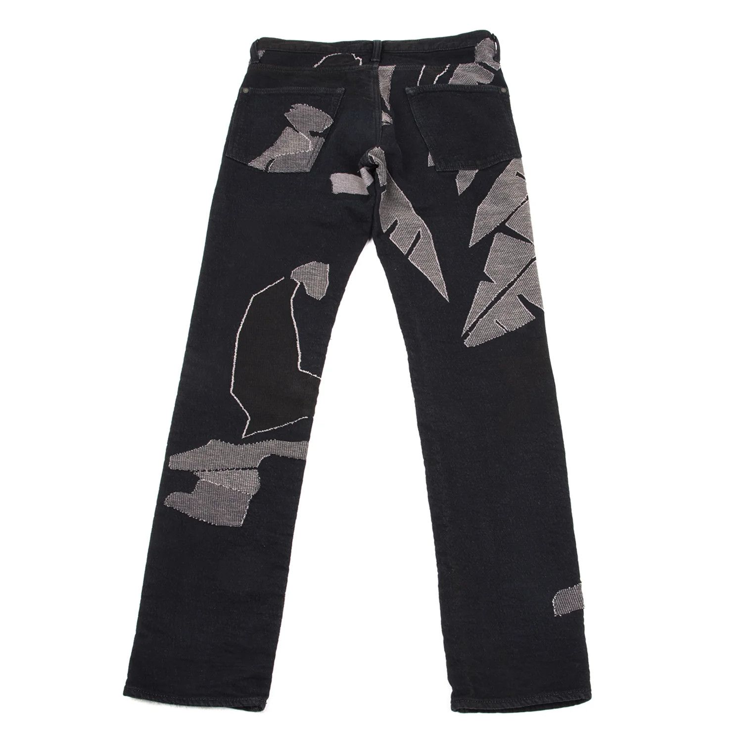 Issey Miyake Graphic Jacquard Denim Pants in Indigo Black and More Size US 38 / EU 54 - 15 Thumbnail
