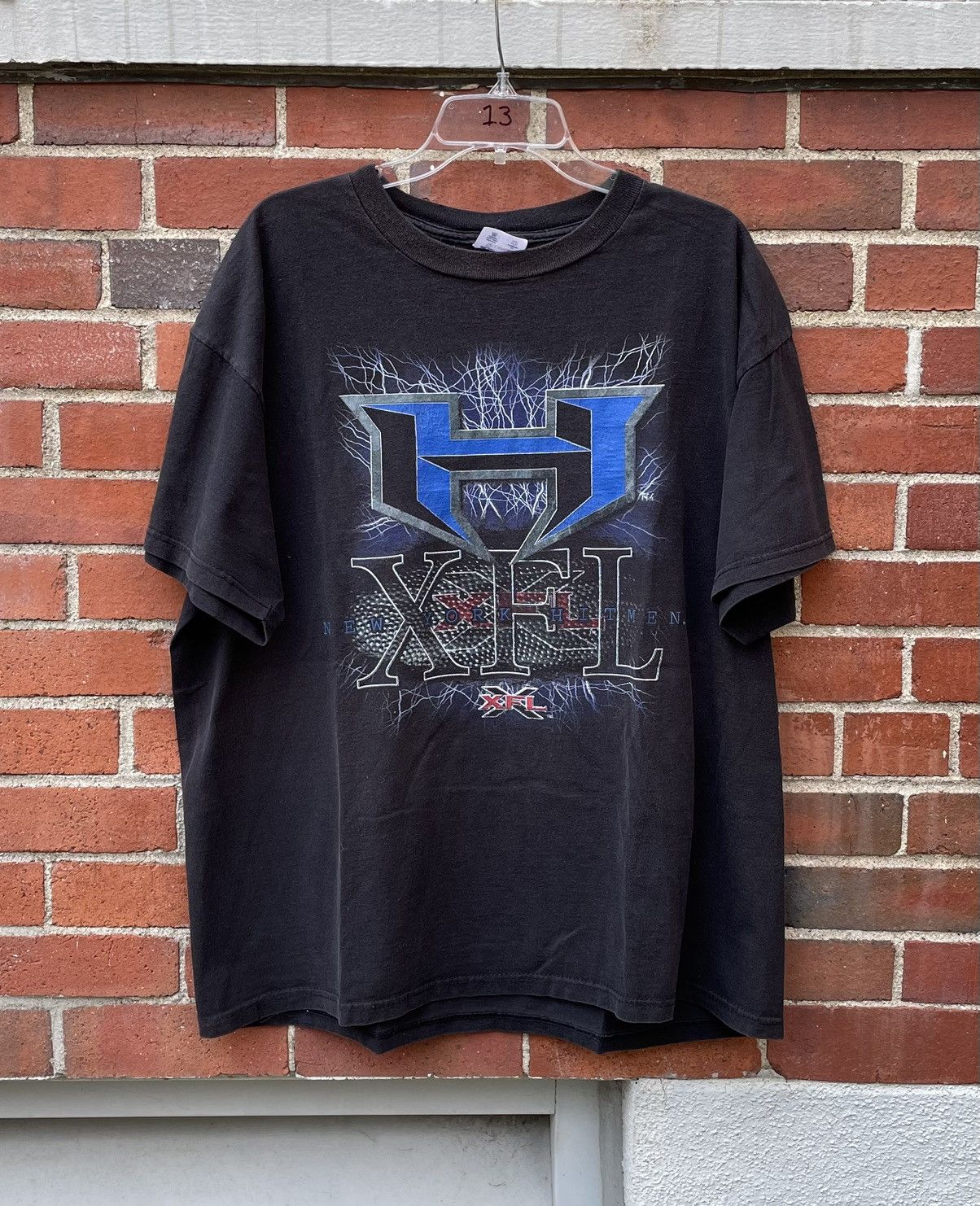 Champion vintage 90s XFL NEW YORK HITMEN T-Shirt XL Size US XL / EU 56 / 4 - 1 Thumbnail