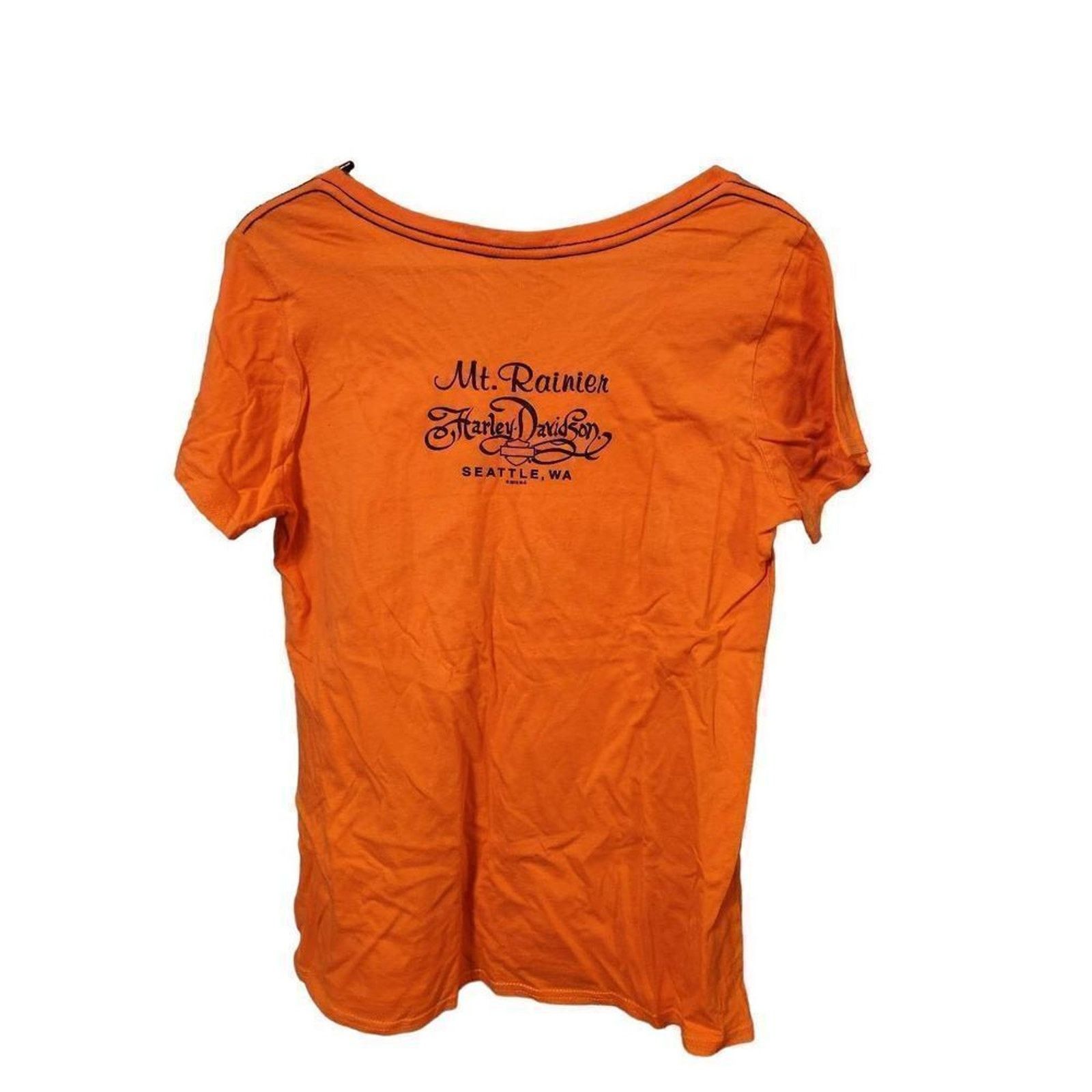 Harley Davidson Harley davidson M shiny gemmed orange shirt Size M / US 6-8 / IT 42-44 - 3 Thumbnail