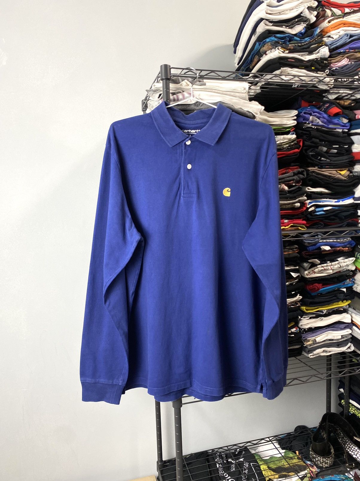 Carhartt Y2K Vintage Carhartt Longsleeve Embroidered Logo Size US L / EU 52-54 / 3 - 1 Thumbnail