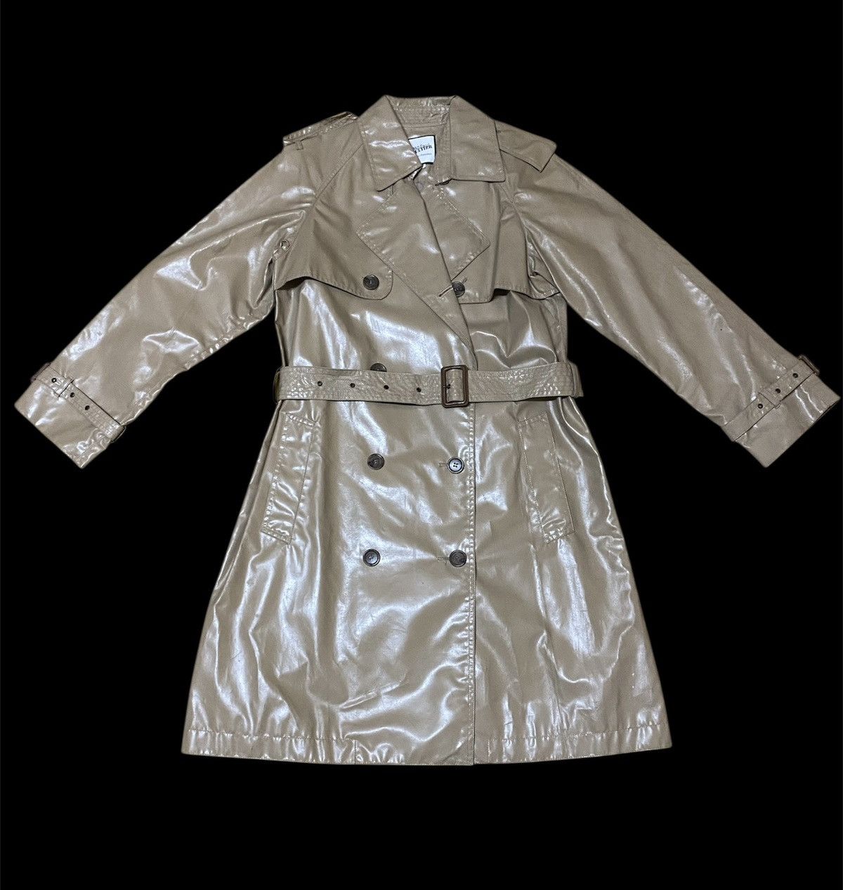 Jean Paul Gaultier Jean Paul Gaultier Double Breast Belted Glossy Trench Coat Size M / US 6-8 / IT 42-44 - 1 Thumbnail