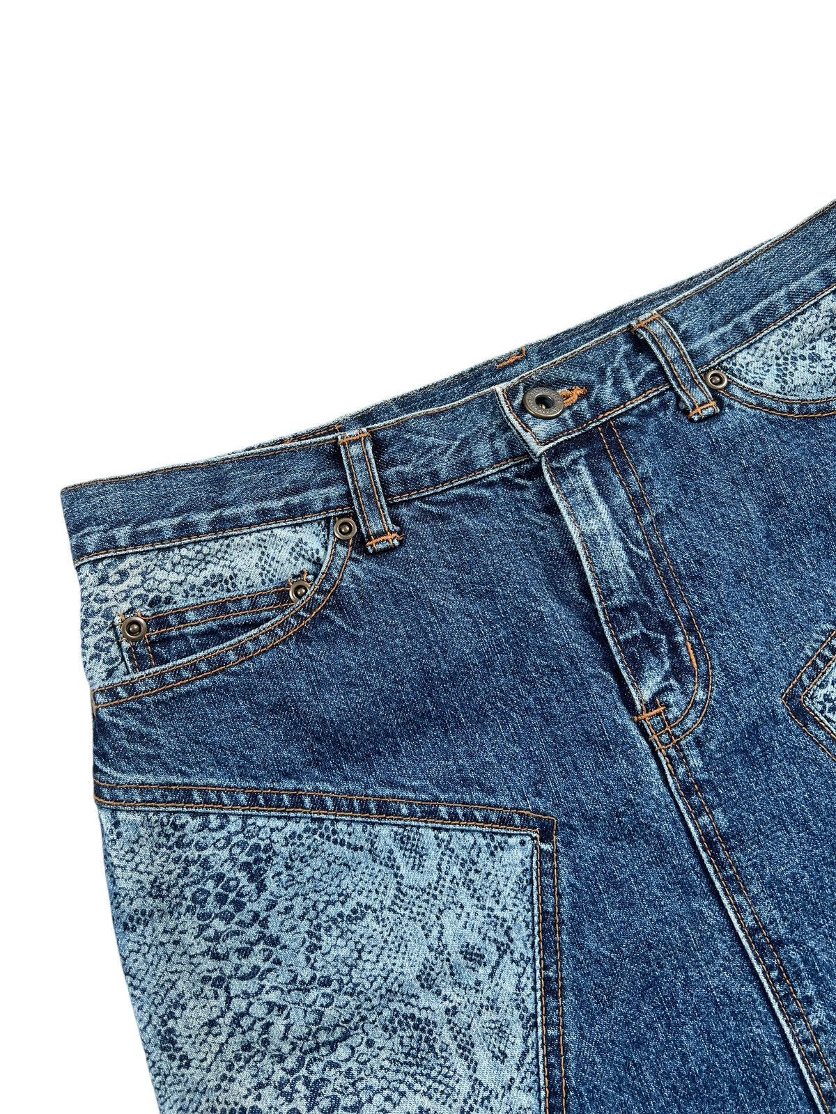 Hysteric Glamour Vintage Hysteric Glamour Snake Scales Denim Skirt Size 30" / US 8 / IT 44 - 3 Thumbnail