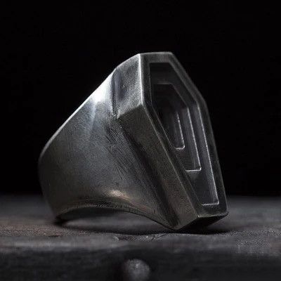 Jewelry Stainless Steel Coffin Ring (size 7-13) Size ONE SIZE - 3 Thumbnail