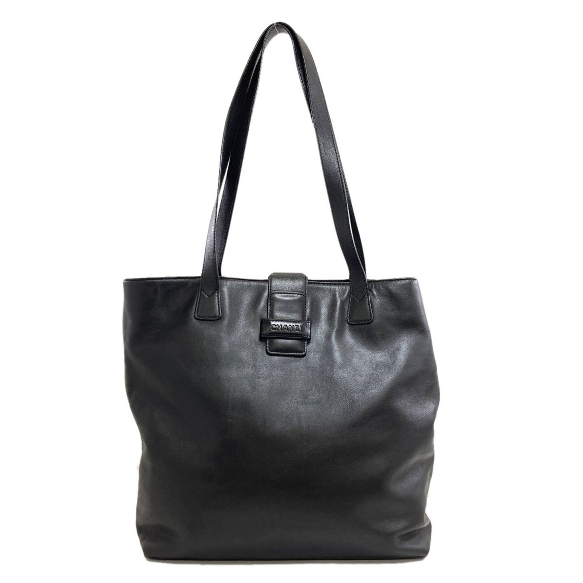 Chanel Chanel Logo Tote Bag, Calfskin, Women's Size ONE SIZE - 1 Thumbnail