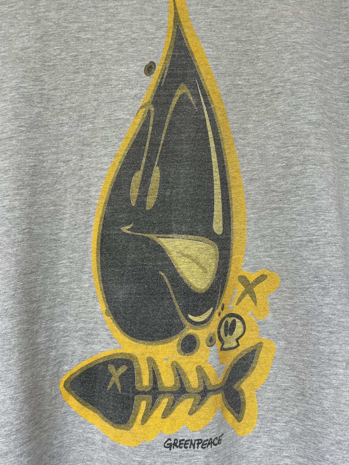 Vintage Vintage Greenpeace 80’s OL T-Shirt Big Logo RARE Size US XL / EU 56 / 4 - 6 Thumbnail