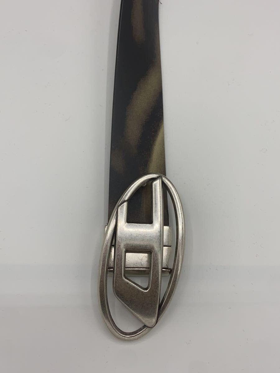 Diesel Diesel B-1Dr Rev Ii Monogram Logo Leather Belt Khaki Size ONE SIZE - 5 Thumbnail