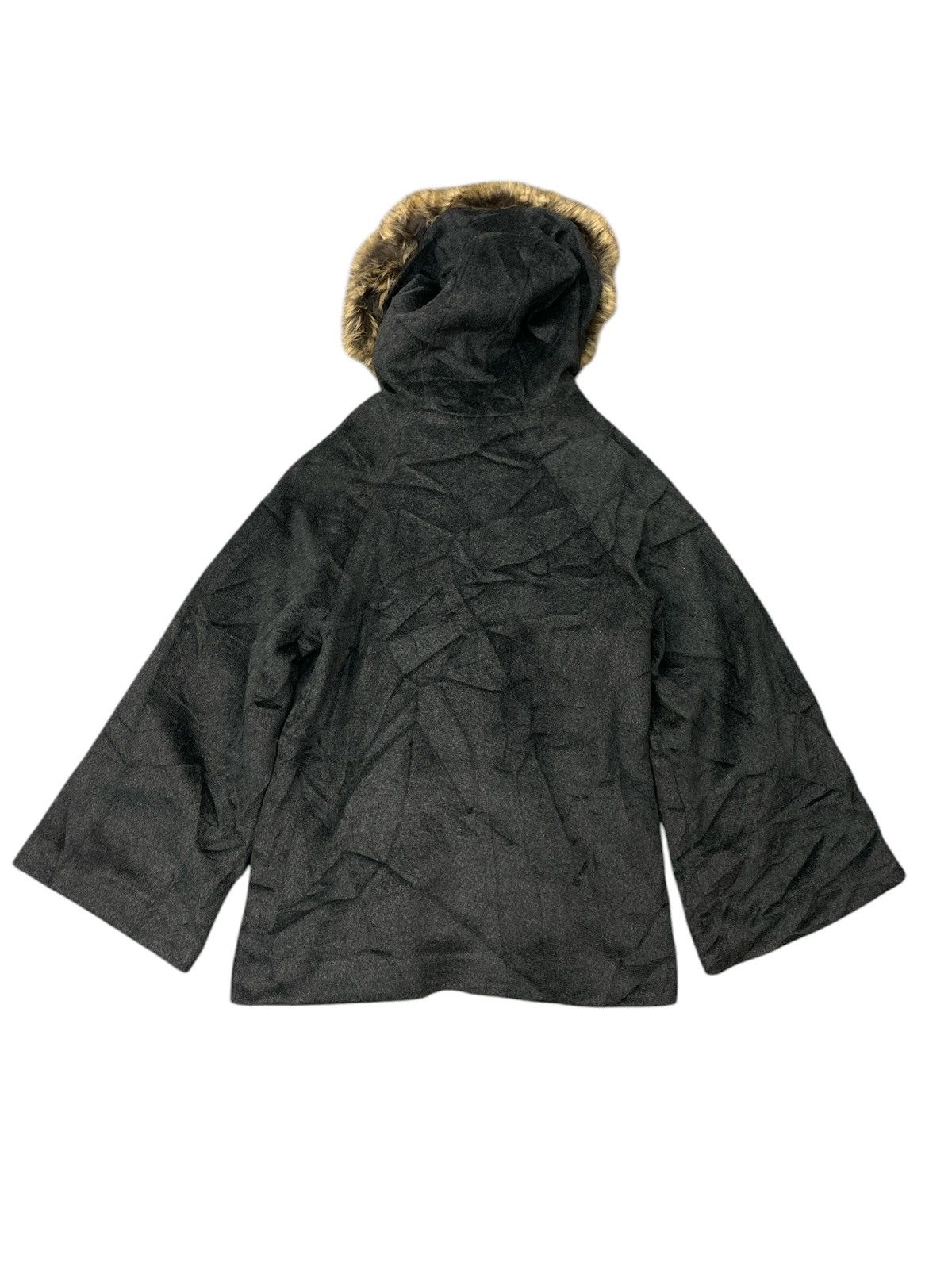 If Six Was Nine Vintage Aller Bien FauxFur Hoodie Duffle Jacket Extreme Cold Size S / US 4 / IT 40 - 2 Thumbnail