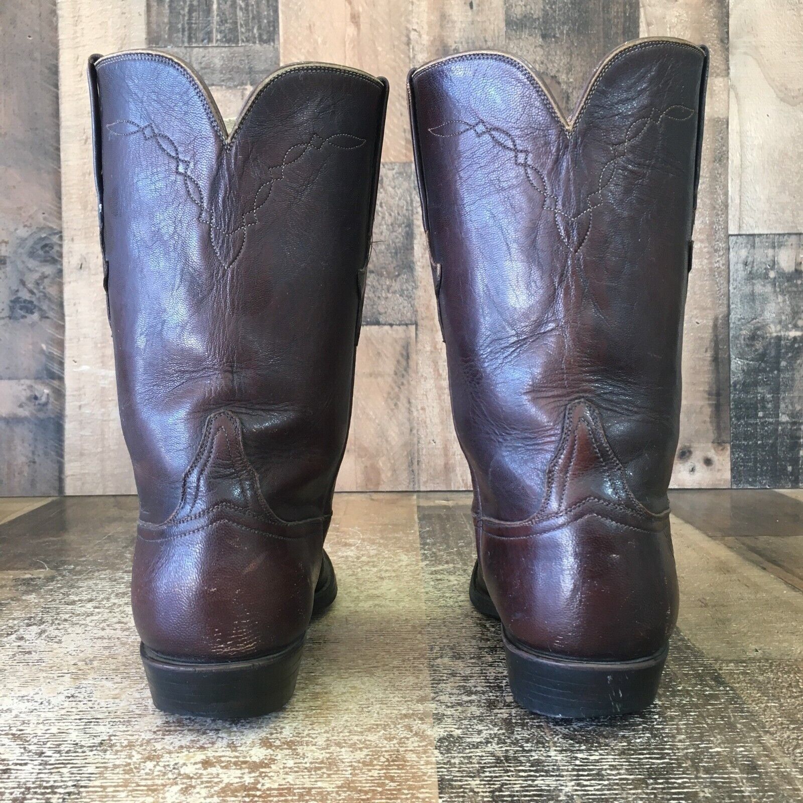 Lucchese Lucchese P0468 Vintage Roper Brown Cowboy Boots Mens 7.5 E Size US 7.5 / EU 40-41 - 8 Thumbnail