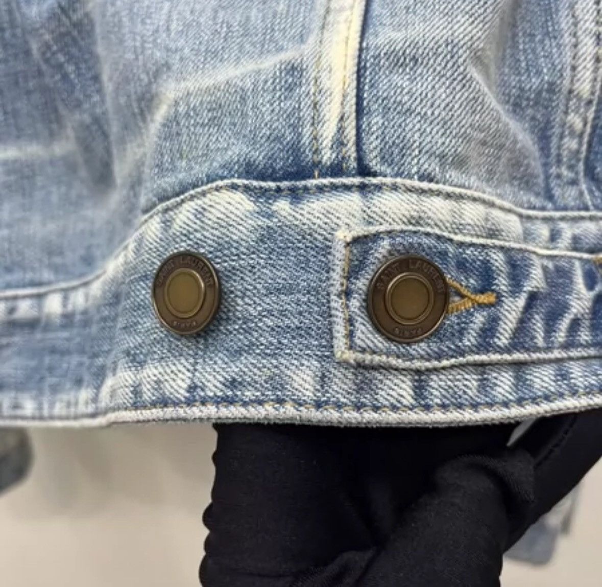 Saint Laurent Paris × Yves Saint Laurent SAINT LAURENT Anchor denim jacket 2412-Nextarrow Size US S / EU 44-46 / 1 - 4 Thumbnail
