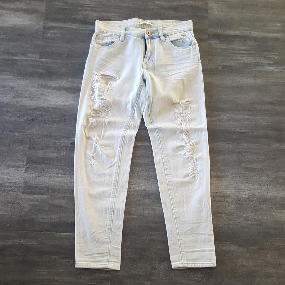 Bullhead Denim Co. Light Denim Bullhead Boyfriend Jean Size 25" / US 0 / IT 36 - 1 Thumbnail