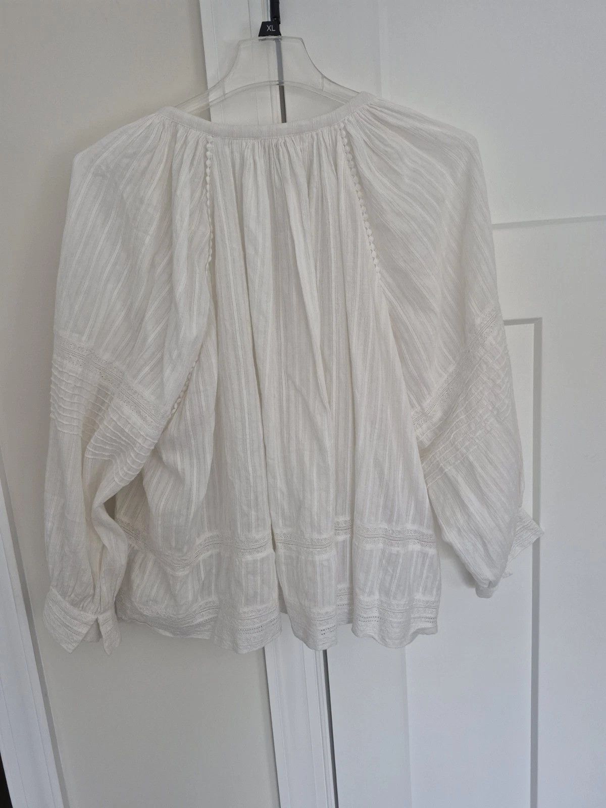 Zadig & Voltaire Blouse Trone Boho Chic Peasant Long Sleeve Relaxed Summer Size S / US 4 / IT 40 - 3 Thumbnail