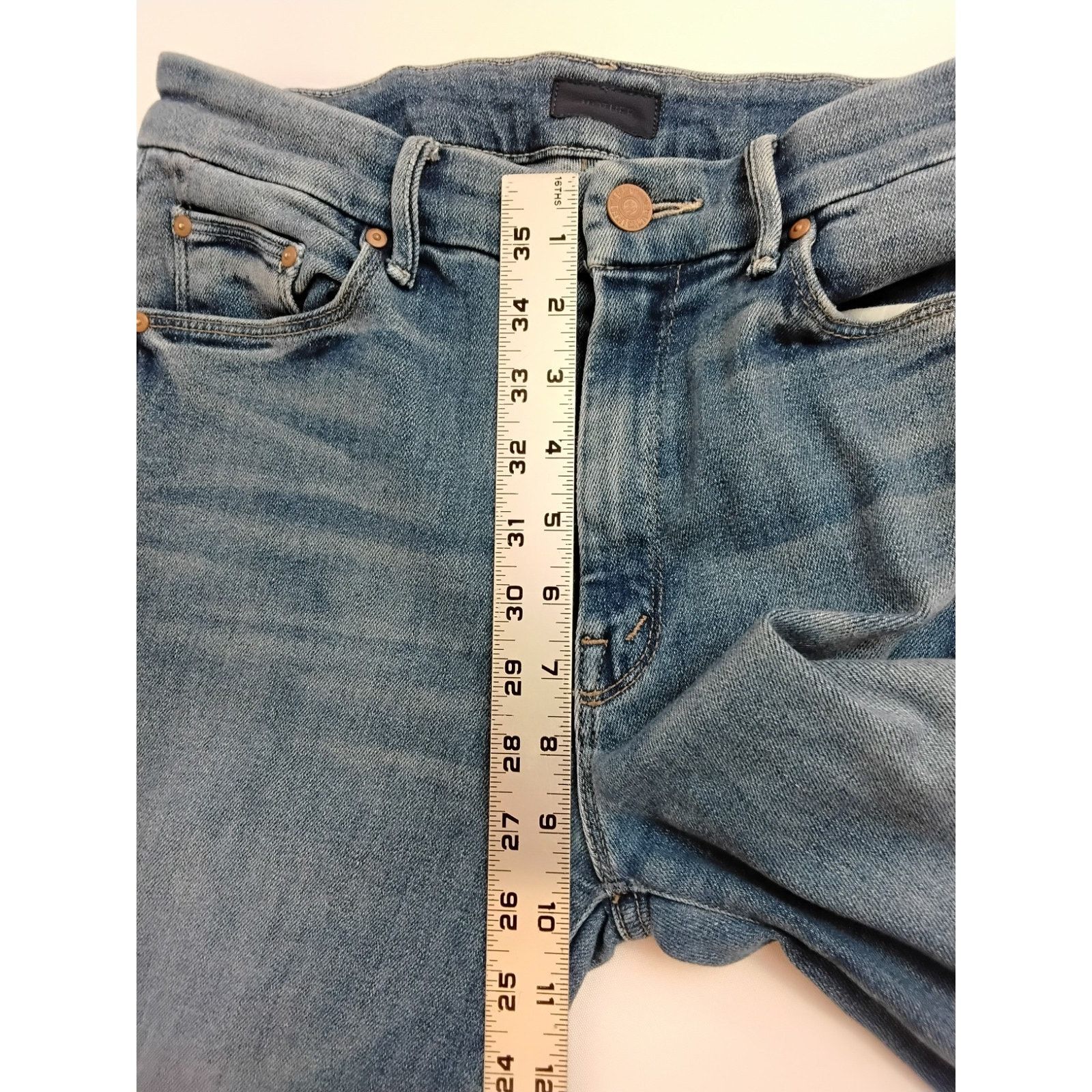 MOTHER Mother Jeans High Waisted Looker Ankle Fray Women's 26 Size 26" / US 2 / IT 38 - 6 Thumbnail