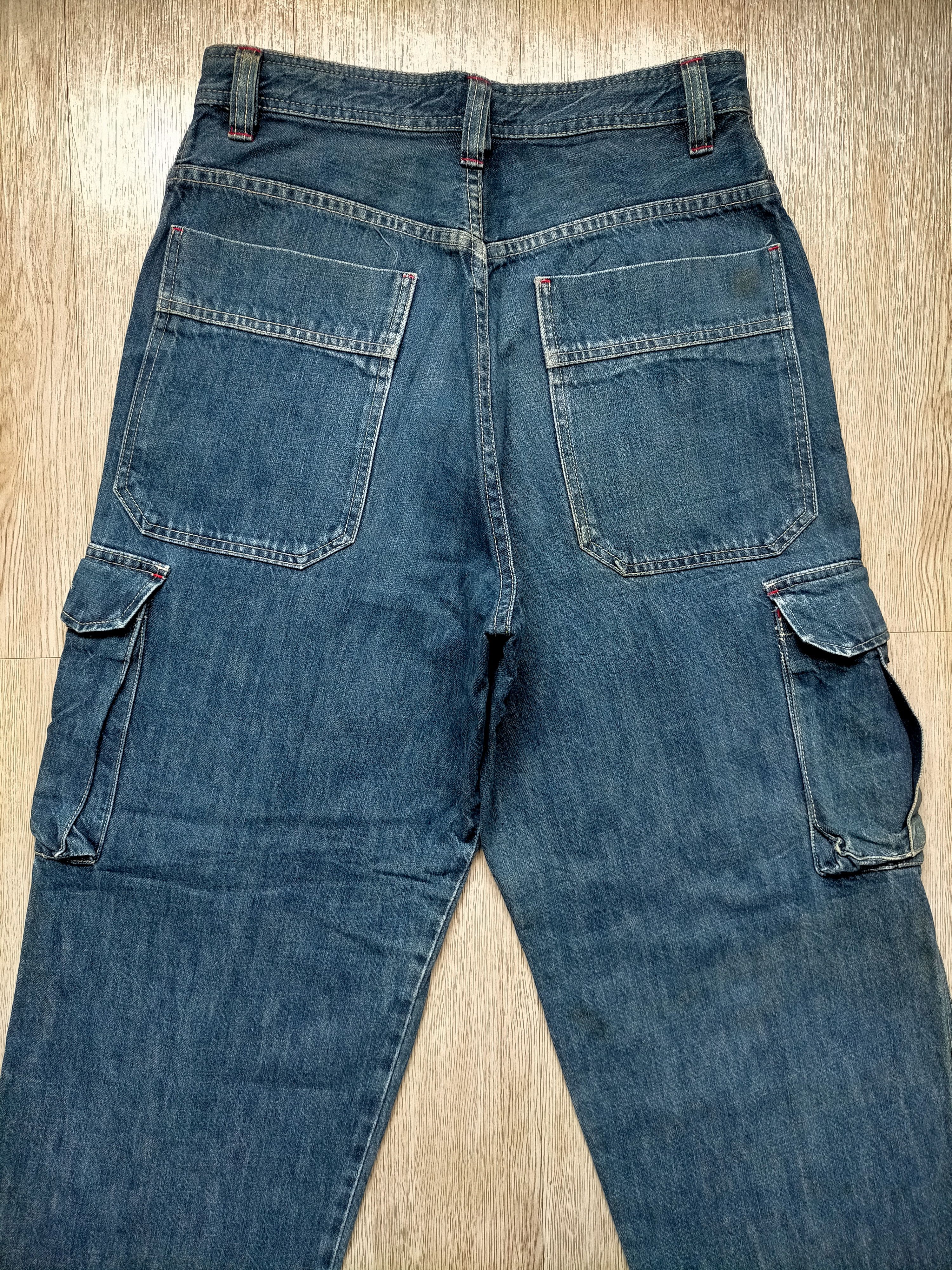 JNCO Vintage 90s Piko Baggy Cargo Denim Pants Size US 29 - 9 Thumbnail