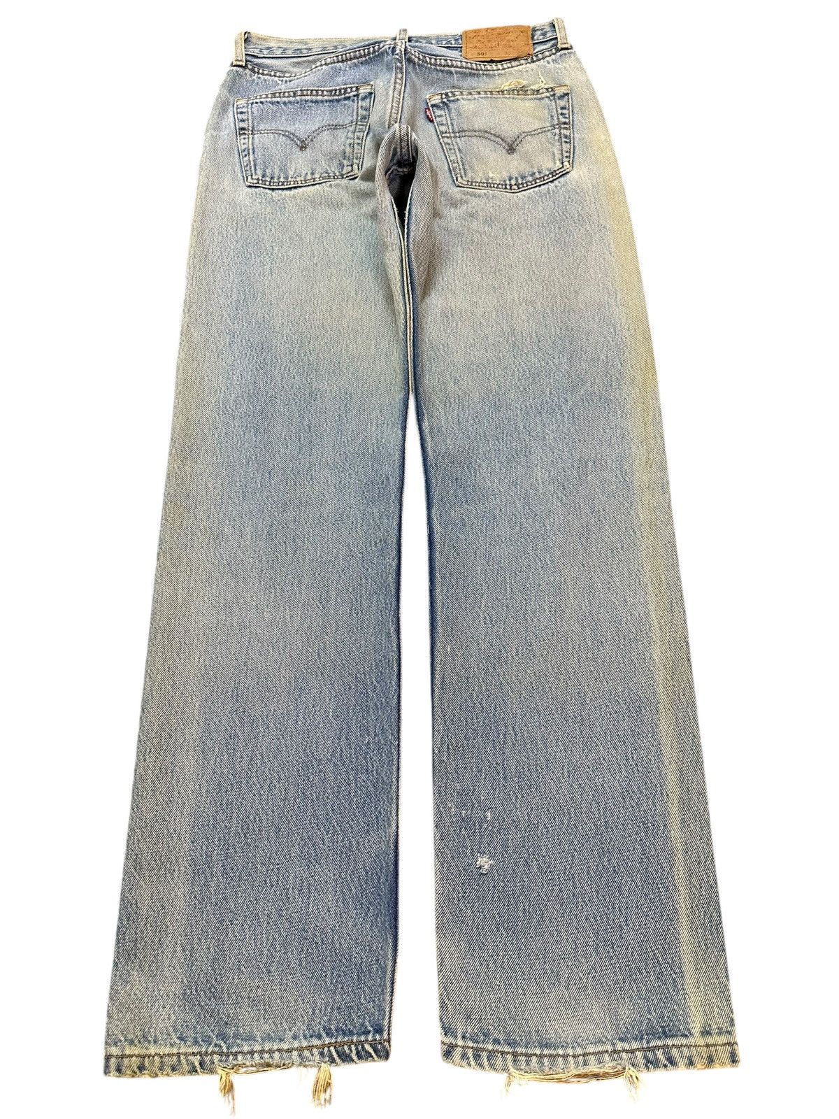Levi's Vintage 90s Usa Levis 501 Blue Faded Wash Style Jeans Size US 29 - 2 Thumbnail