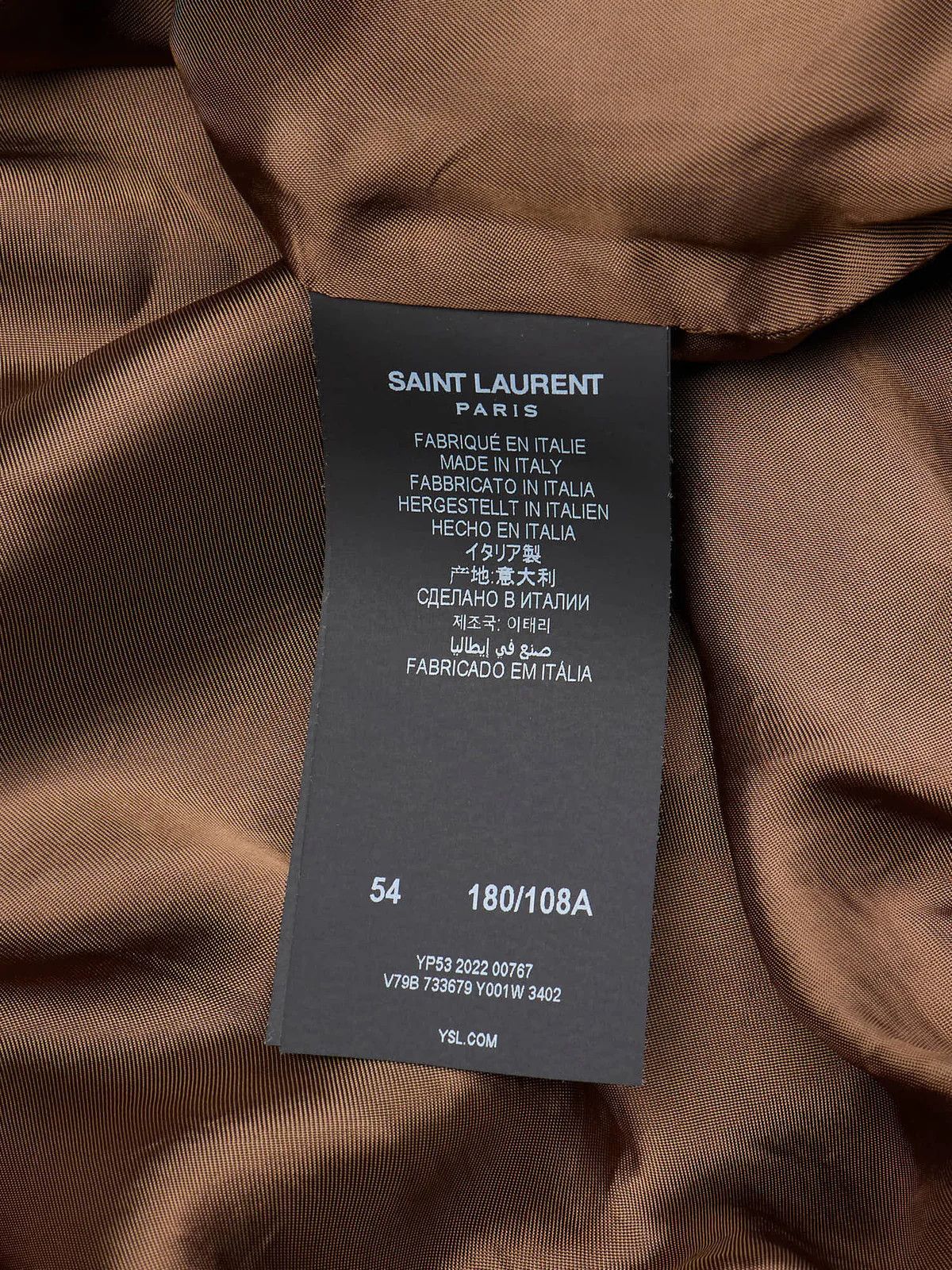 Saint Laurent Paris SAINT LAURENT Paris Teddy Silk Zip-Up Track Jacket Size US L / EU 52-54 / 3 - 9 Thumbnail