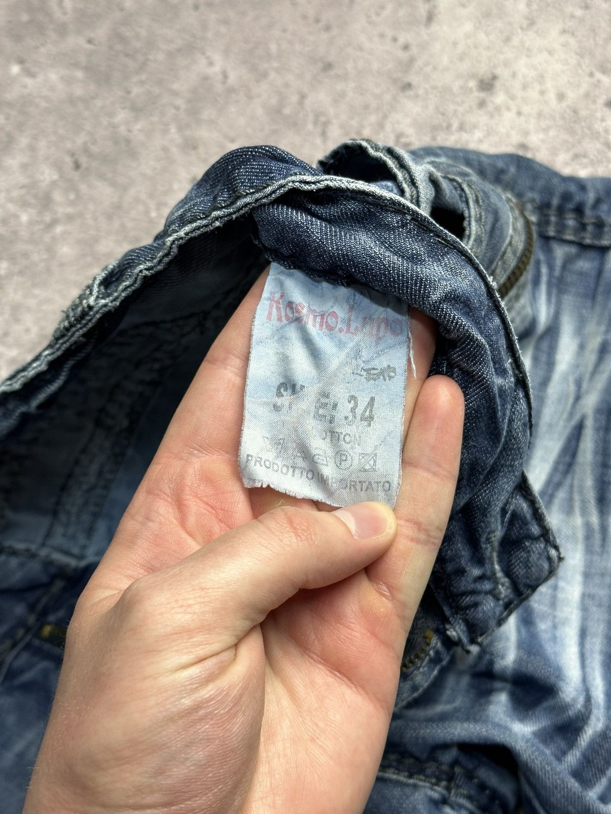 Japanese Brand × Vintage Vintage Y2K Junya Watanabe Style Archive Jeans Distressed Size US 34 / EU 50 - 23 Thumbnail