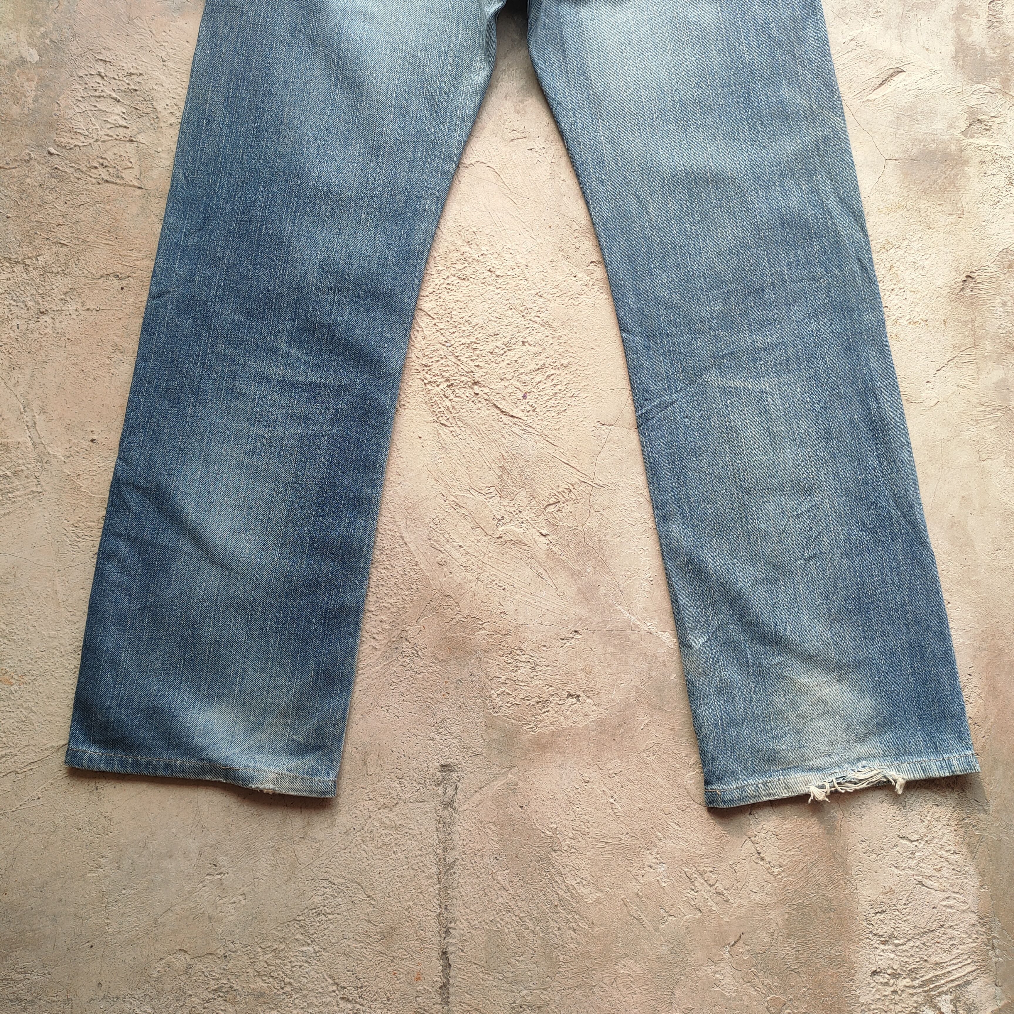 Edwin VINTAGE EDWIN 505 ORANGE TAG DISTRESSED FADED JEANS PANTS Size US 34 / EU 50 - 11 Thumbnail