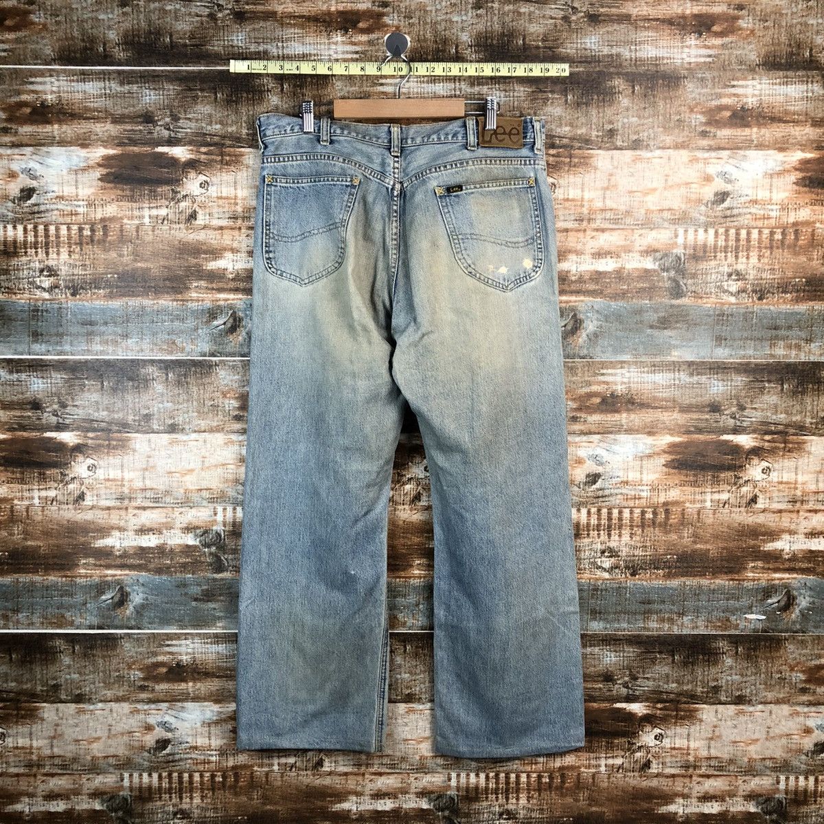 Lee Lee vintage selvedge Distressed Denim Pants #A2391 Size US 34 / EU 50 - 13 Thumbnail