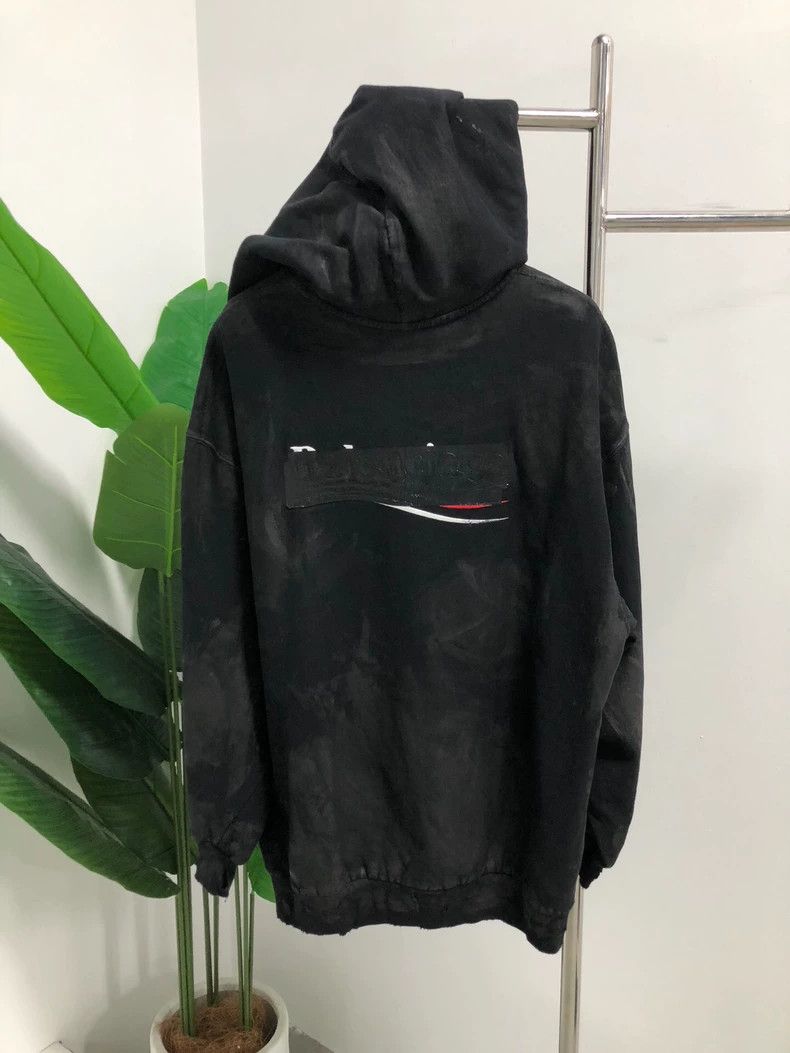 Balenciaga Balenciaga Distressed Tape Coke Logo Zipper Jacket Black M Size US M / EU 48-50 / 2 - 2 Thumbnail