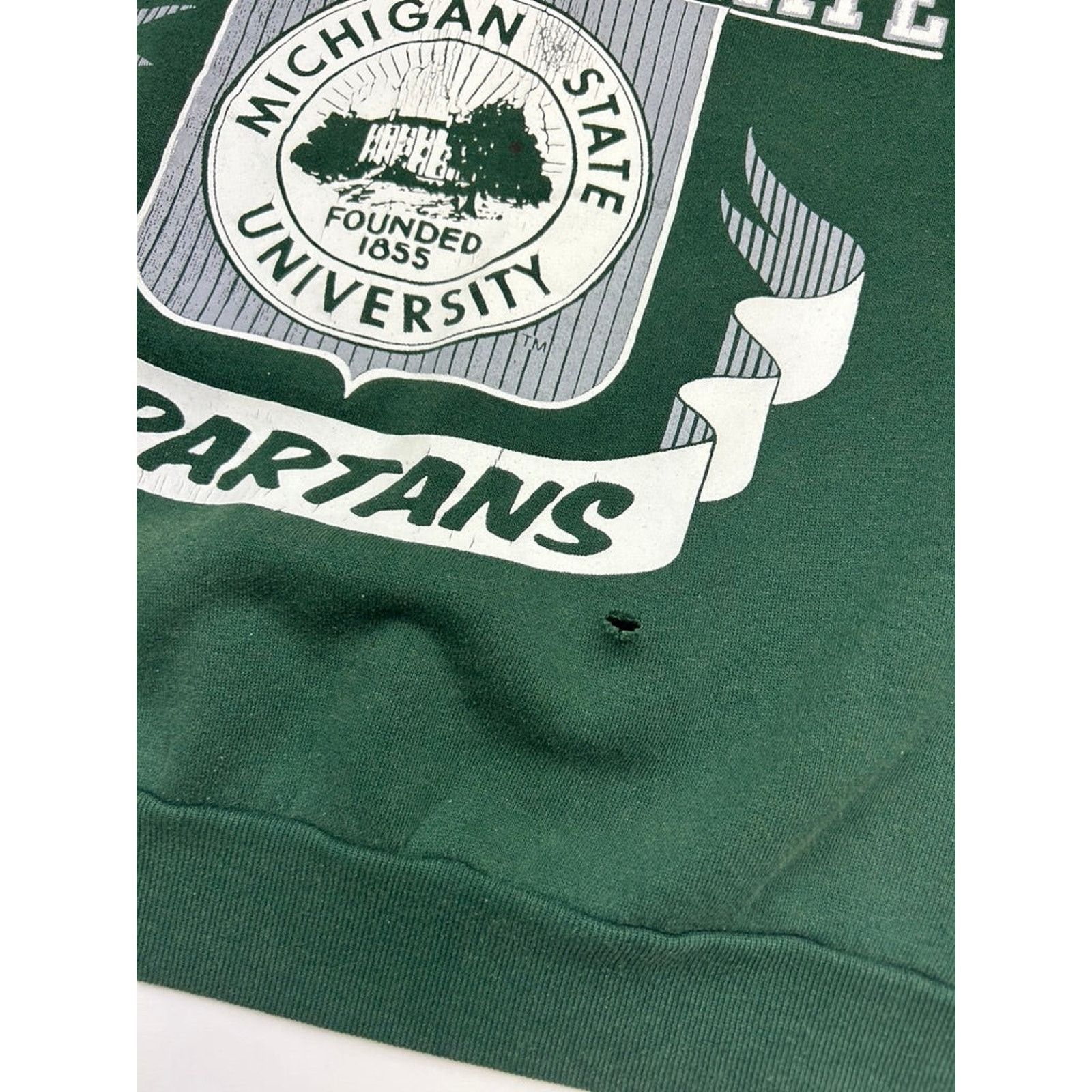NCAA Vintage 60s/70s Michigan State Crest Sweatshirt L Size US L / EU 52-54 / 3 - 5 Thumbnail