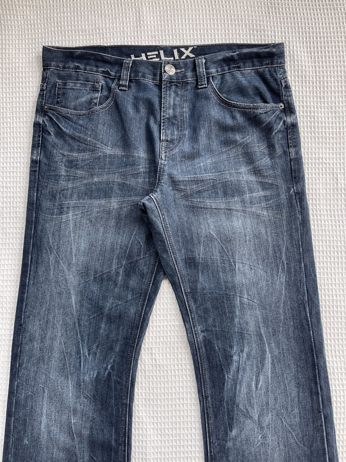 Helix Rare🔥Helix Seditionaries Skulls Relaxed Boot Denim Jeans Size US 36 / EU 52 - 5 Thumbnail