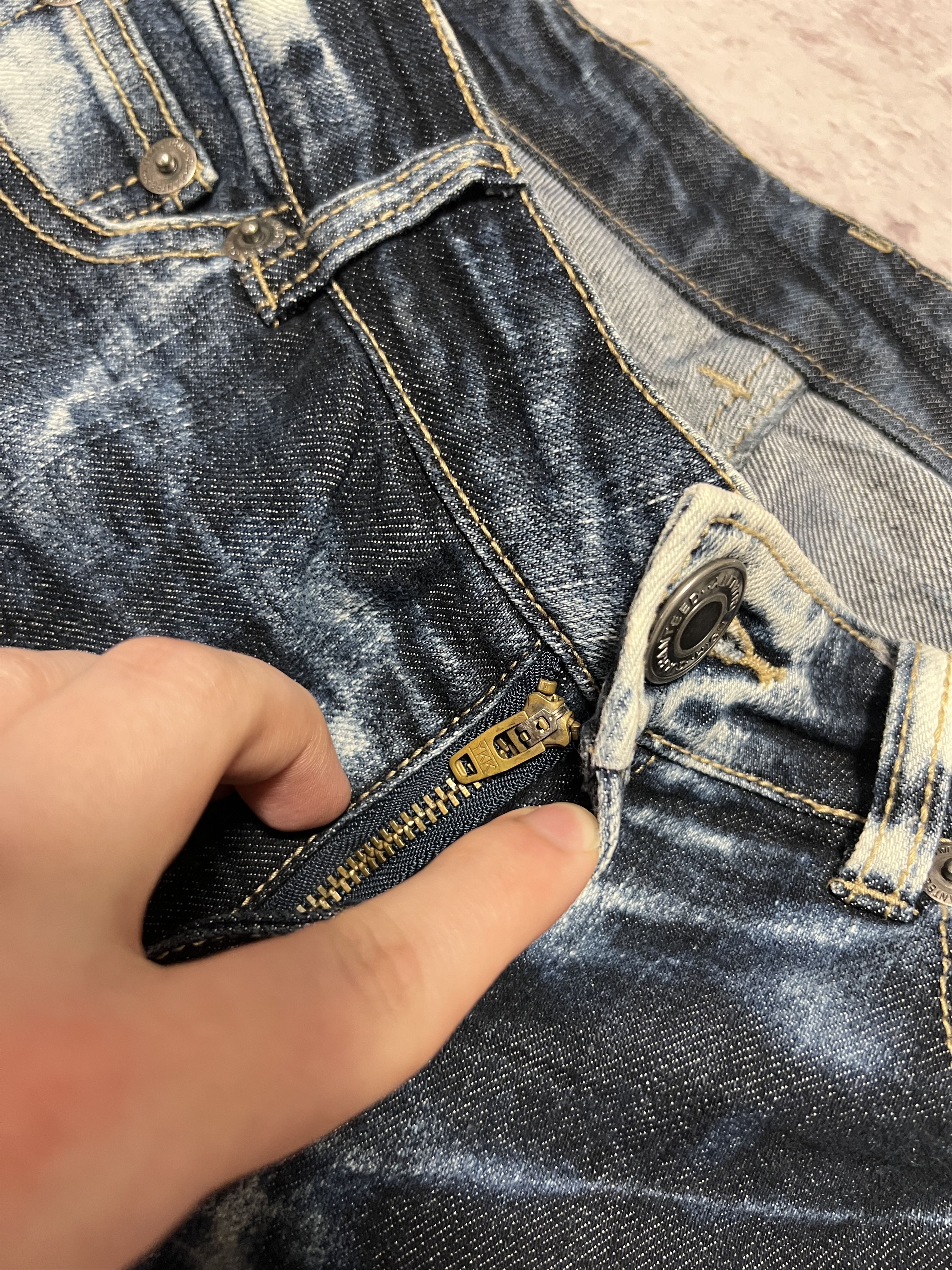 Japanese Brand Vintage 2000s Japanese Washed Denim Jeans Size 30" / US 8 / IT 44 - 17 Thumbnail