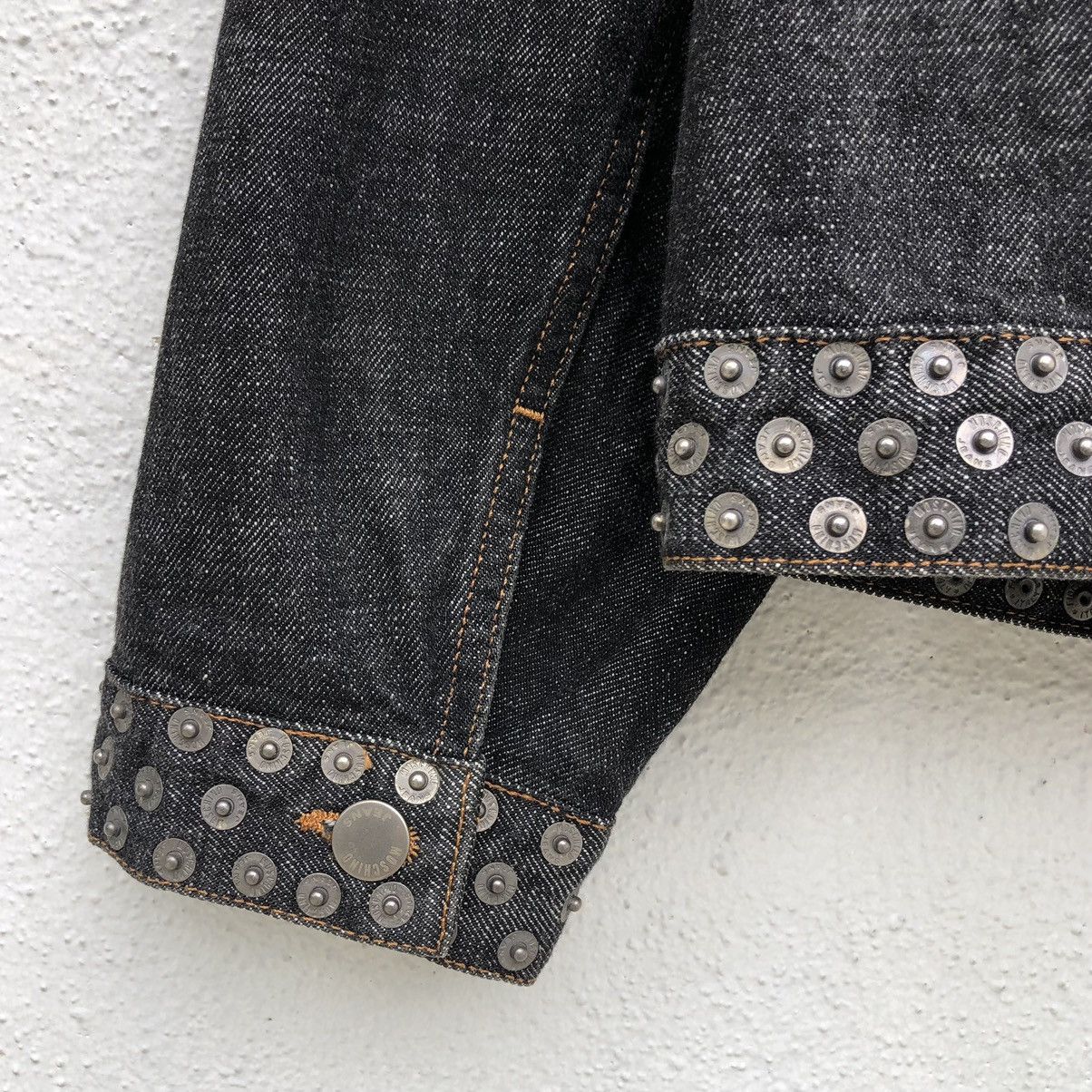 Moschino Moschino Peace Sign Metal Studs Denim Jacket Size US M / EU 48-50 / 2 - 14 Thumbnail