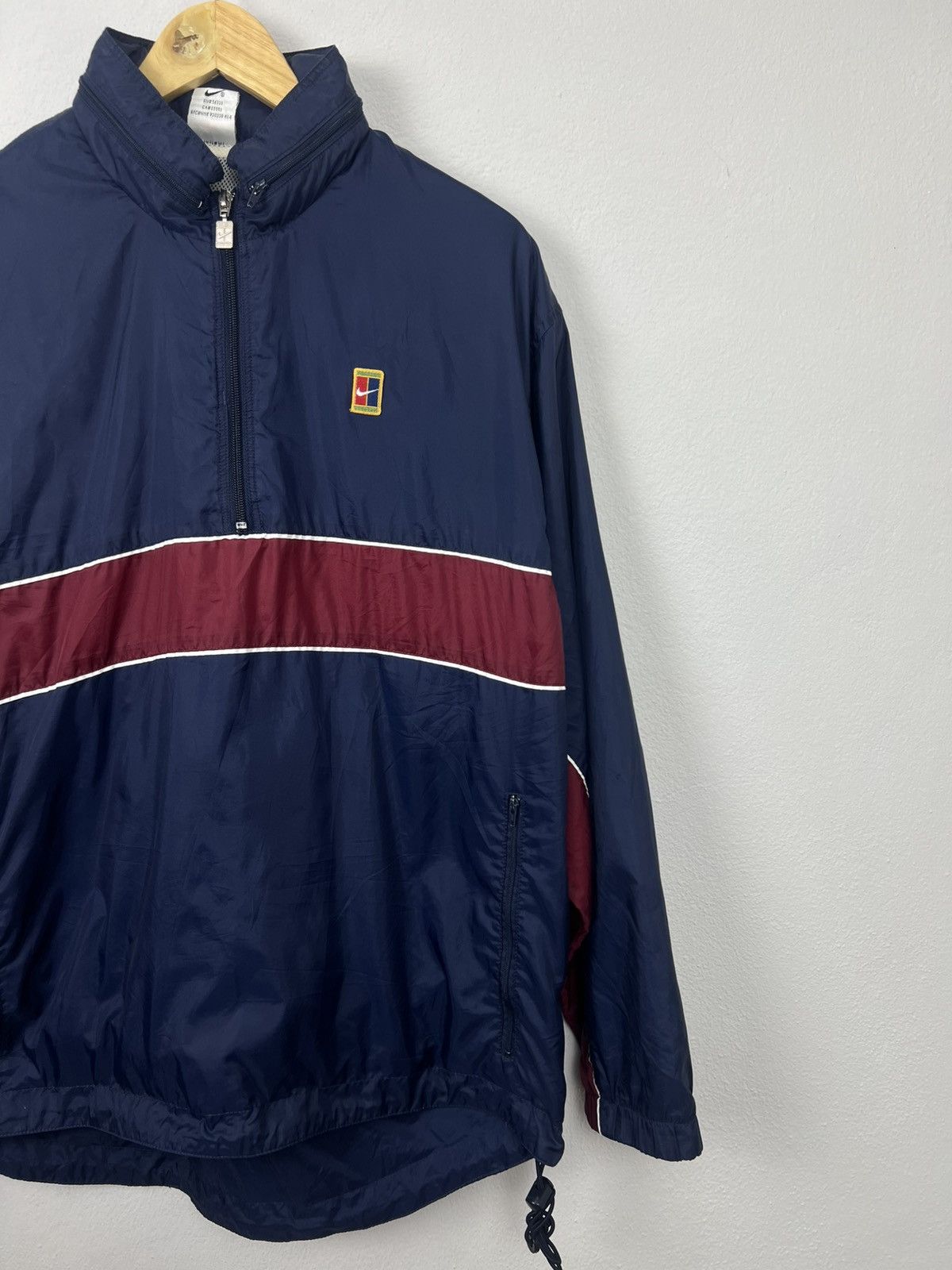 Nike Vintage 90s Nike Court Half-Zip Windbreaker Anorak Size US L / EU 52-54 / 3 - 2 Thumbnail