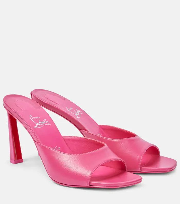 Christian Louboutin os11x0126 Condora Mules in Pink Size US 9 / IT 39 - 4 Thumbnail