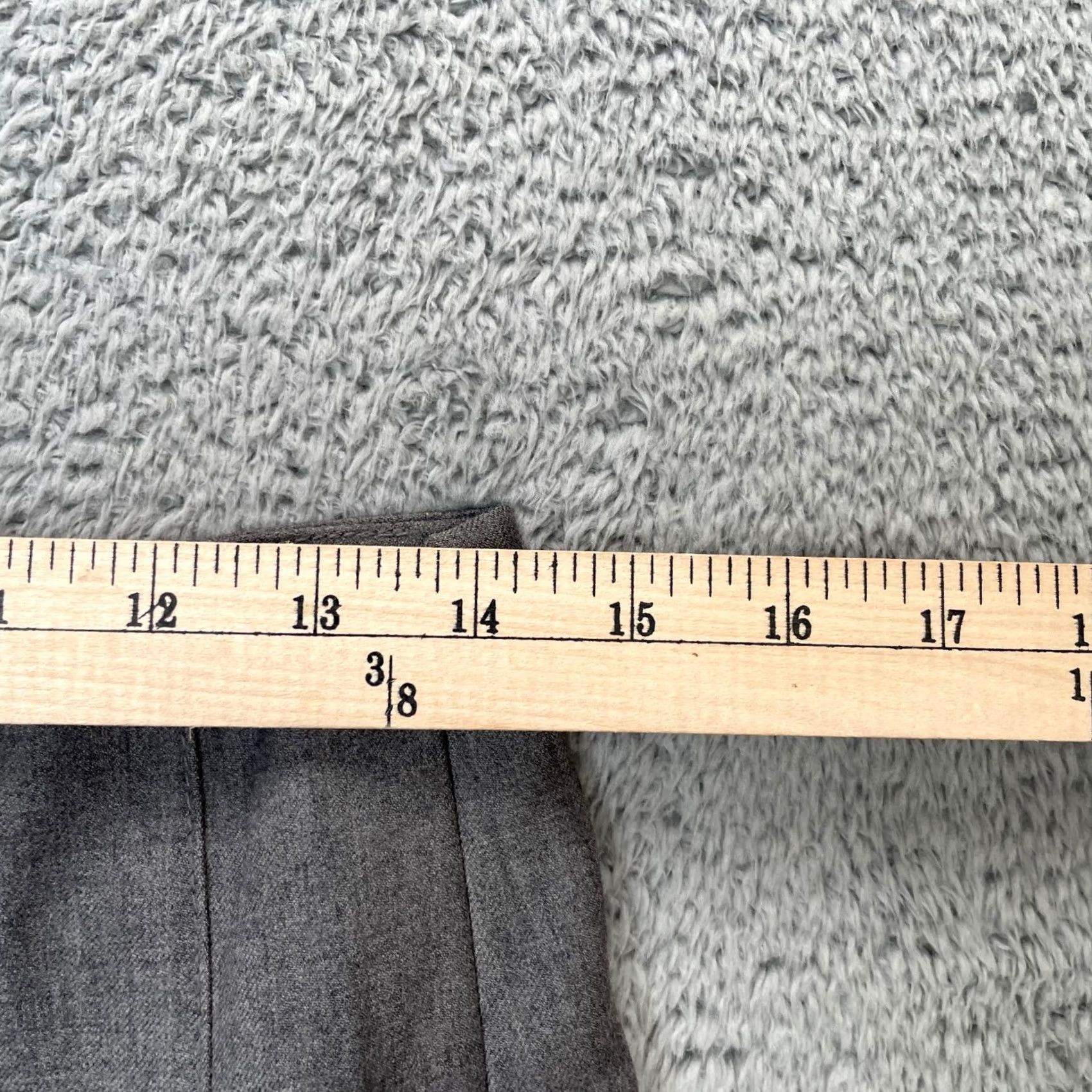 Banana Republic Banana Republic Womens 0 Gray A Line Stretch Wool Blend Pleated Side Zip Size 25" / US 0 / IT 36 - 7 Thumbnail