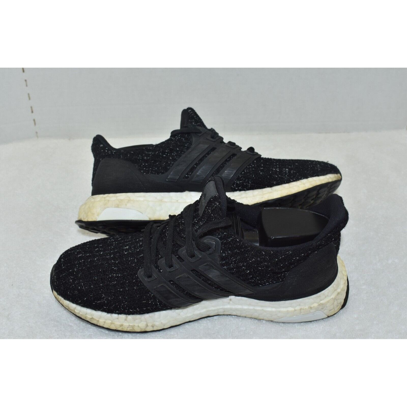 Adidas Adidas Mens UltraBoost 4.0 Running Core Black/White Speckle Size US 5 / EU 37 - 6 Thumbnail