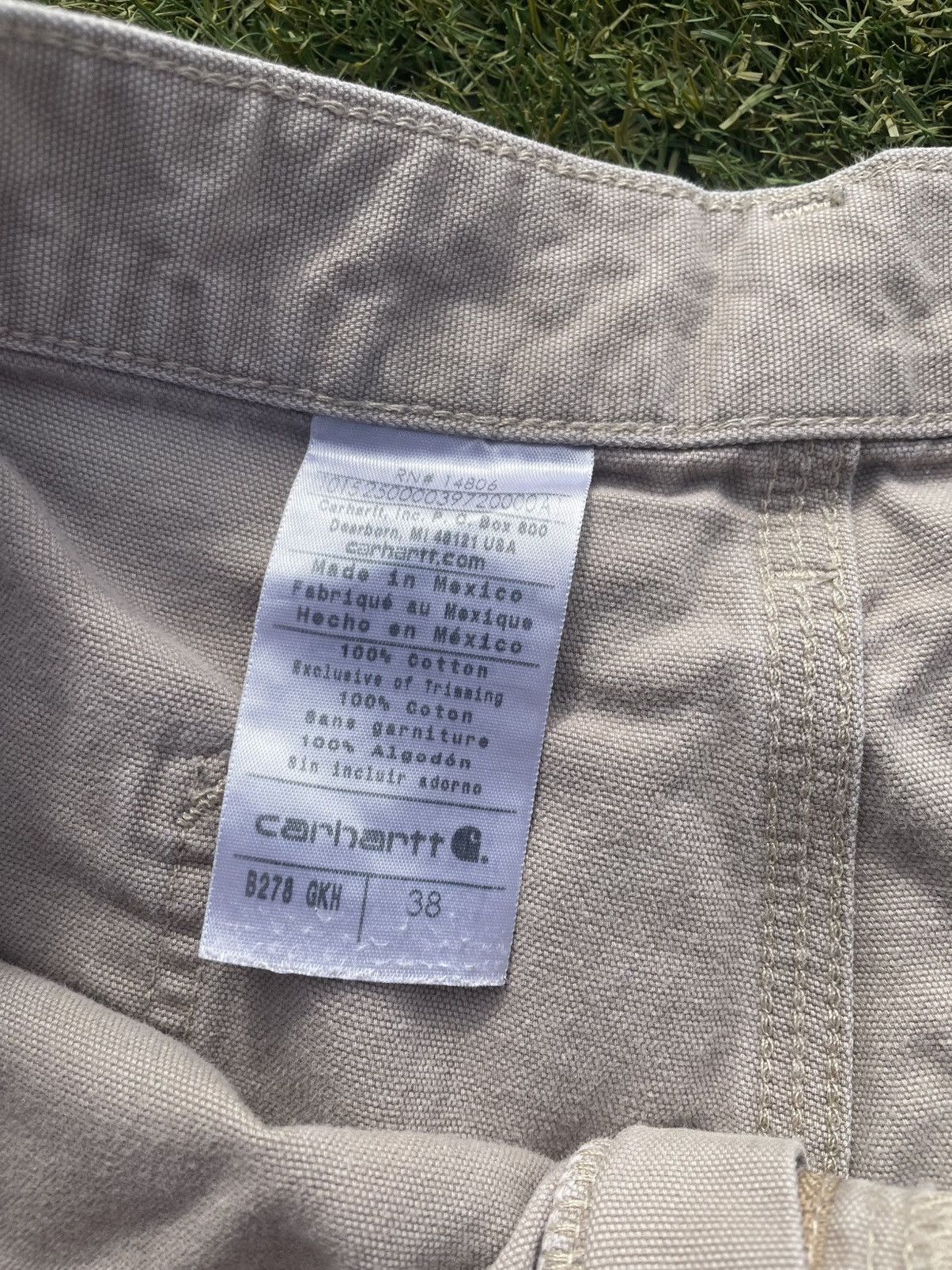 Carhartt VTG Carhartt Short Canvas B278 GKH Khaki Men’s Size 38 Size US 38 / EU 54 - 3 Thumbnail