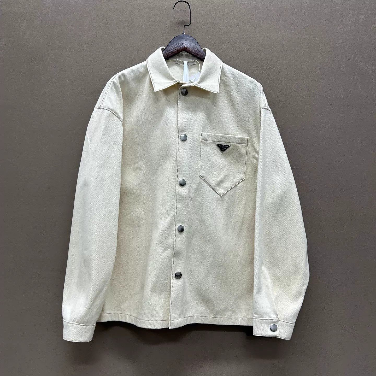 Prada White Long Sleeve Button-Up Shirt Size US L / EU 52-54 / 3 - 1 Thumbnail