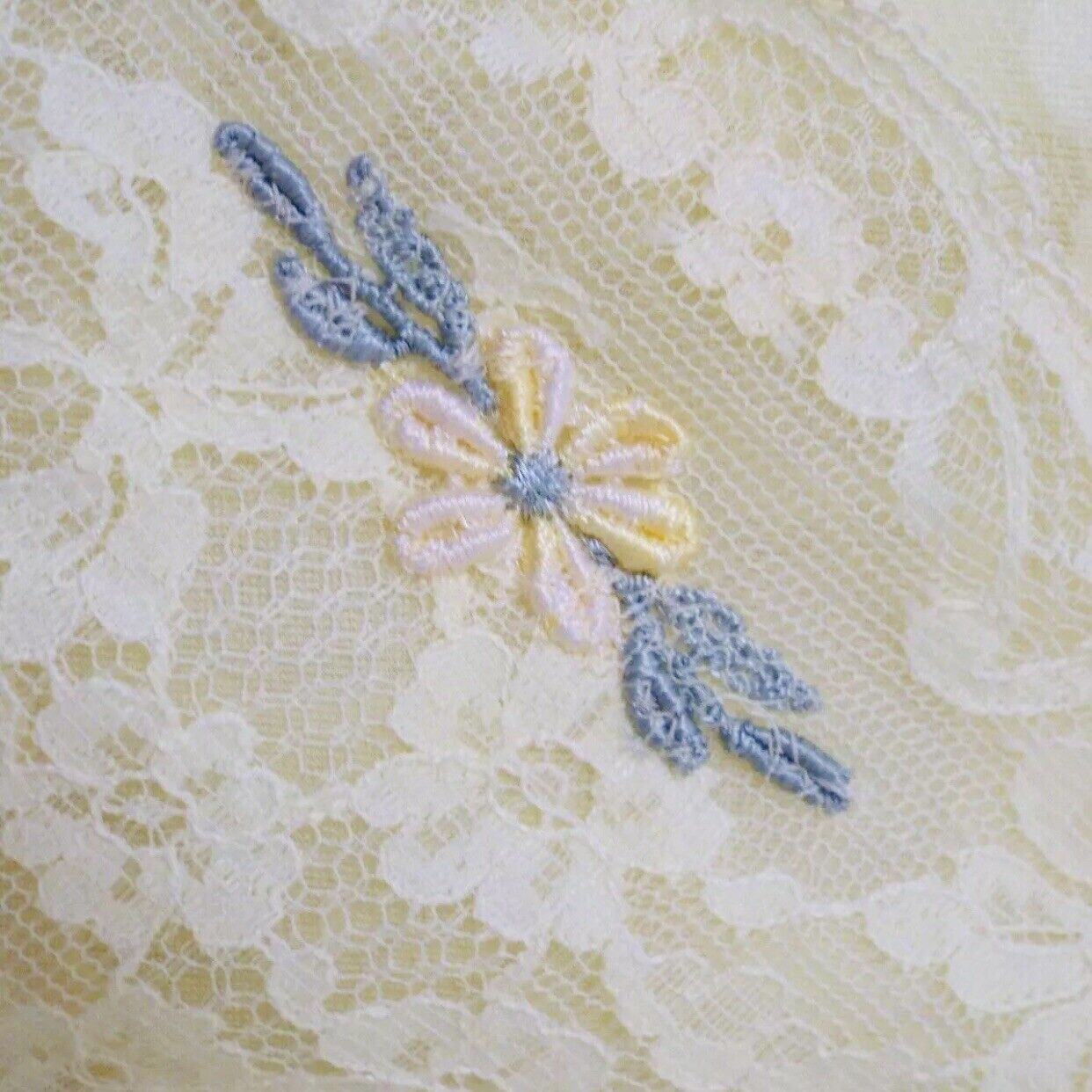 Other VTG SHADOWLINE Nylon Night Gown Peignoi Size S Yellow Sheer Size S / US 4 / IT 40 - 15 Thumbnail