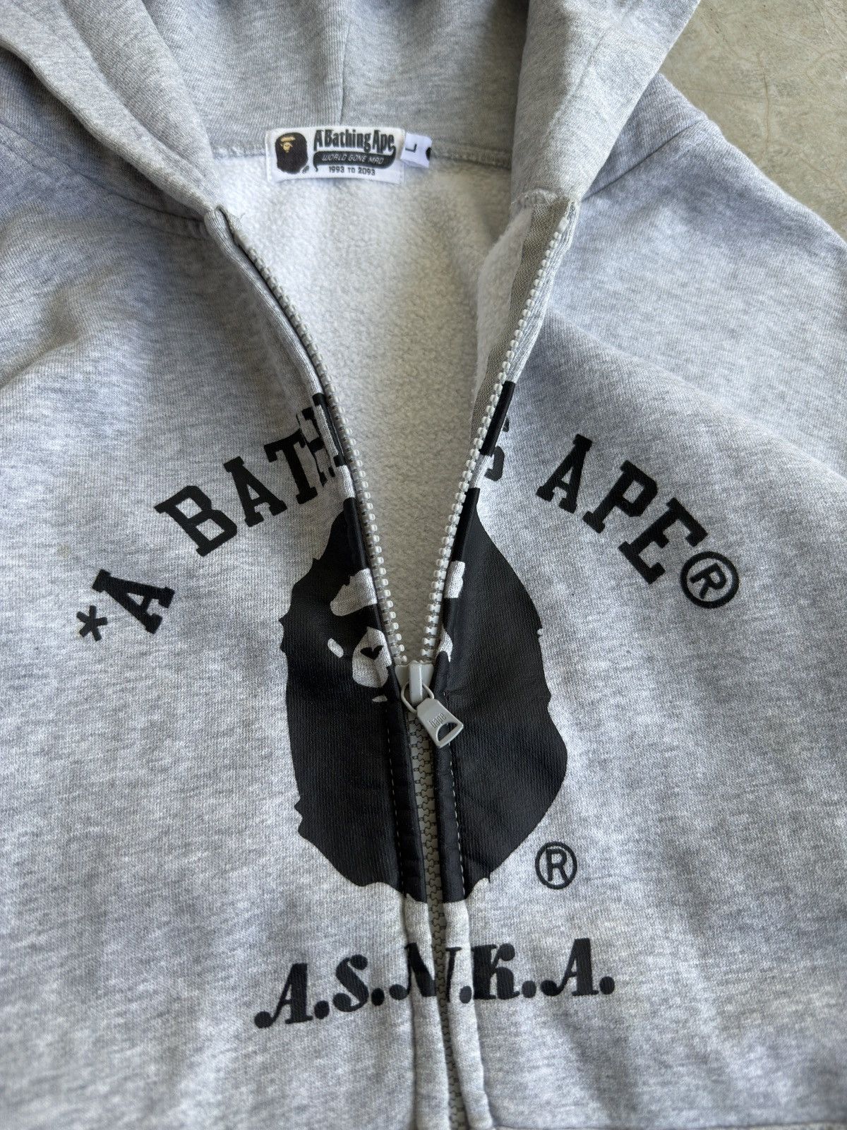 Bape A Bathing Ape Bape Ape shall never kill Ape zipper hoodie Size US L / EU 52-54 / 3 - 4 Thumbnail