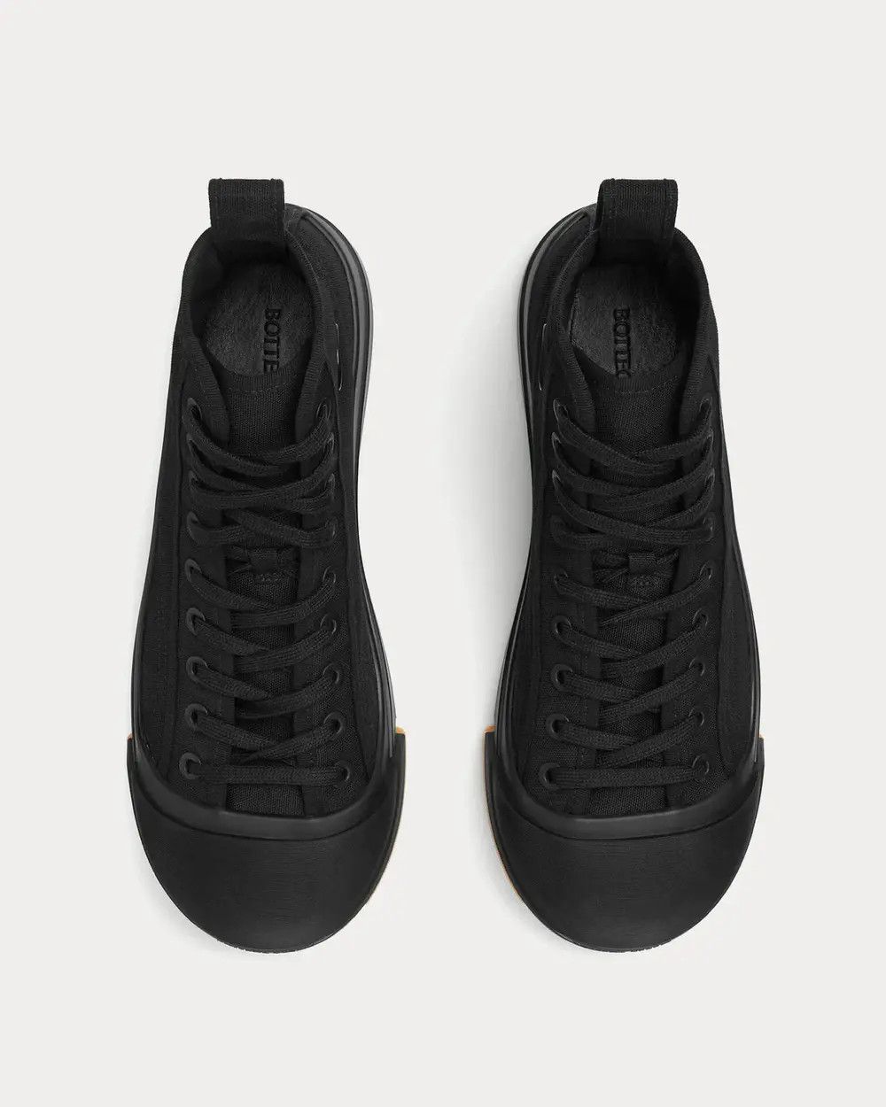Bottega Veneta o1s1rm1025 Vulcan Hi-Top Sneakers in Black Size US 7 / EU 40 - 2 Thumbnail