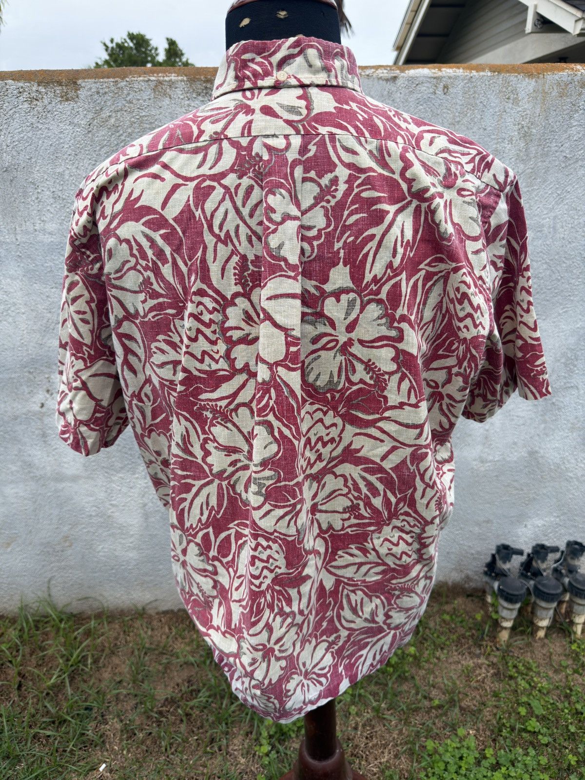 Reyn Spooner PreOwned Reyn Spooner Red Hawaiian Print 3/4 Button Men's XL Size US XL / EU 56 / 4 - 2 Thumbnail