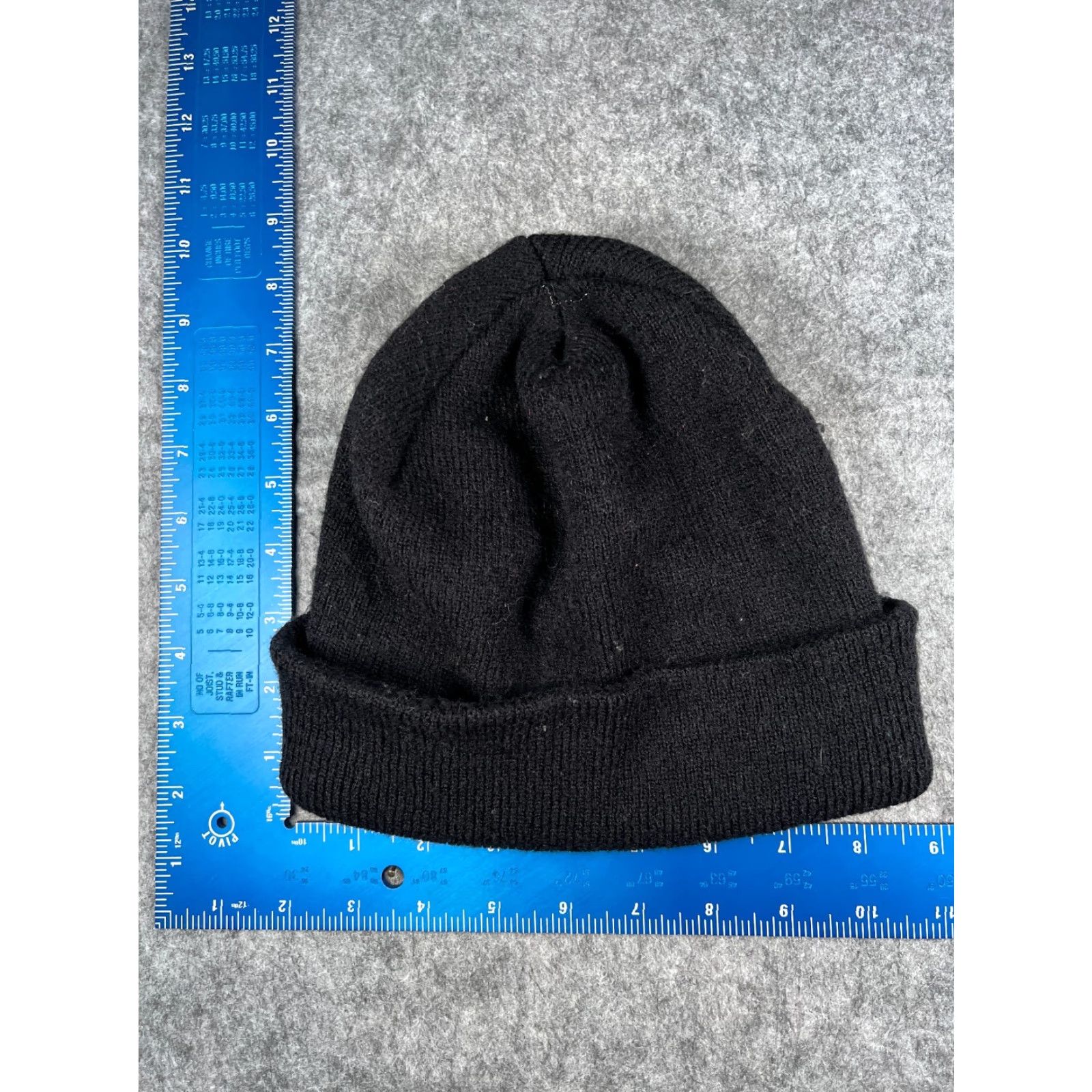 Vintage Beanie Adult One Size Black Knit 100% Acrylic Winter Snow Ski Campw Unbranded Unisex Beanie Size ONE SIZE - 3 Thumbnail
