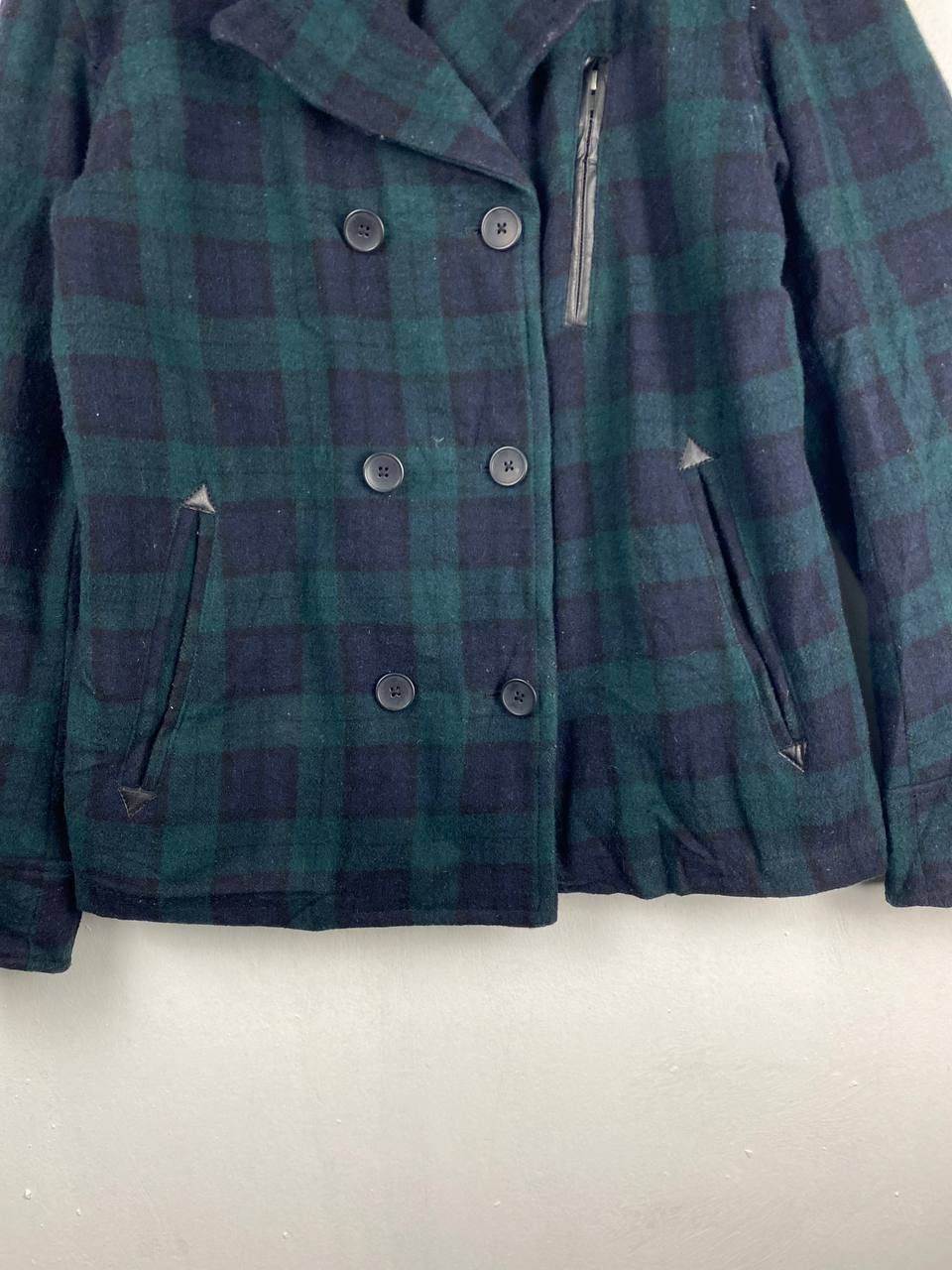 Japanese Brand baffy double breast checkered wool jacket Size US L / EU 52-54 / 3 - 3 Thumbnail