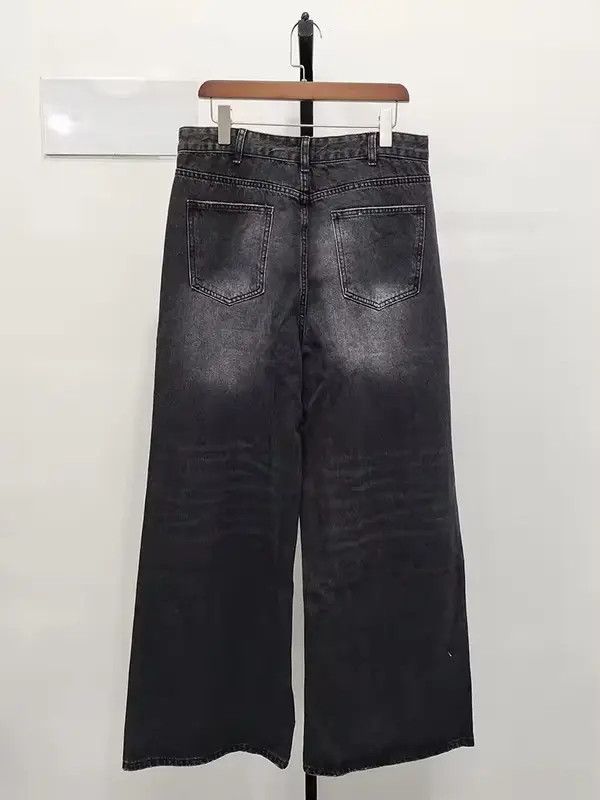 Japanese Brand Fujimori x Hino Black Washed Denim Jeans Size US 31 - 3 Thumbnail