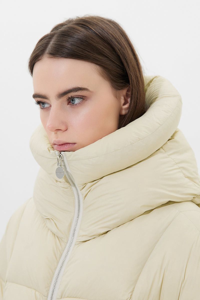 IENKI IENKI o1s22i1n1024 Wendy's Quilted Down Jacket in Off White Size S / US 4 / IT 40 - 7 Thumbnail