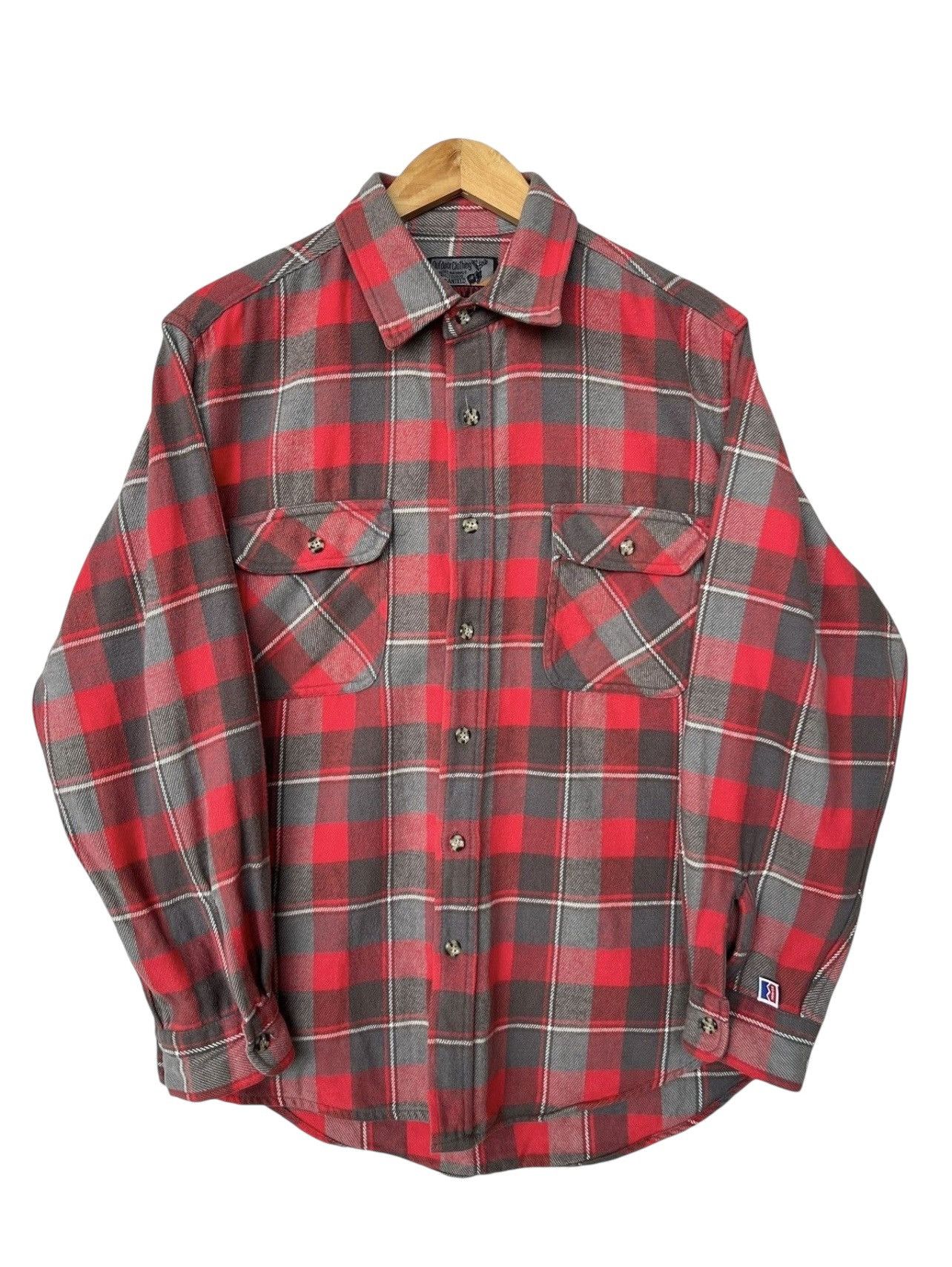 Edwin Vintage Edwin Button Up Red Checkered Flannel Shirt Size US L / EU 52-54 / 3 - 1 Thumbnail