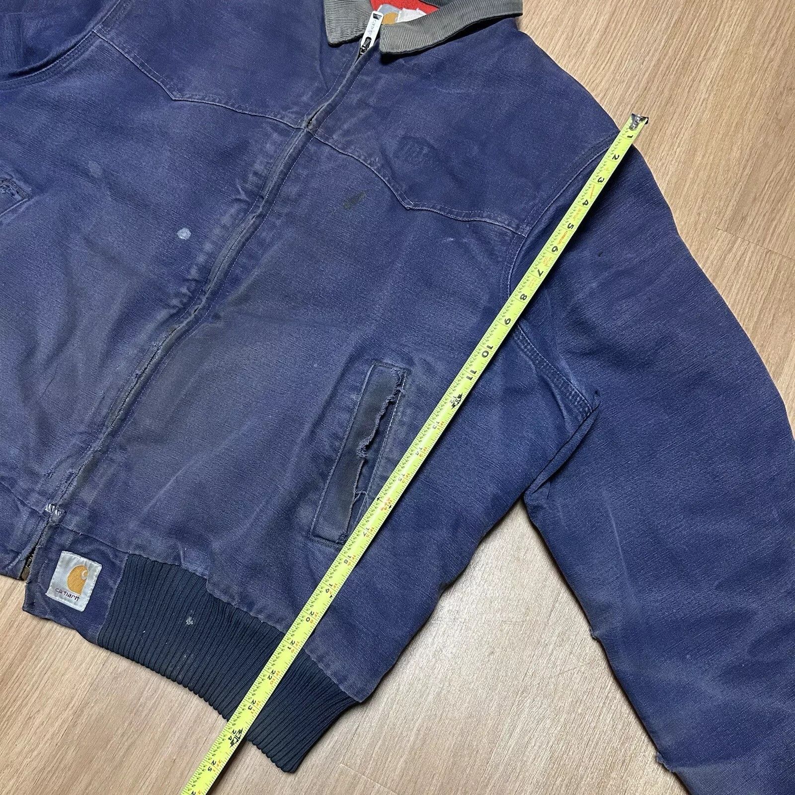 Carhartt Vintage Carhartt Navy Blue Faded Distressed Santa Size US XL / EU 56 / 4 - 3 Thumbnail